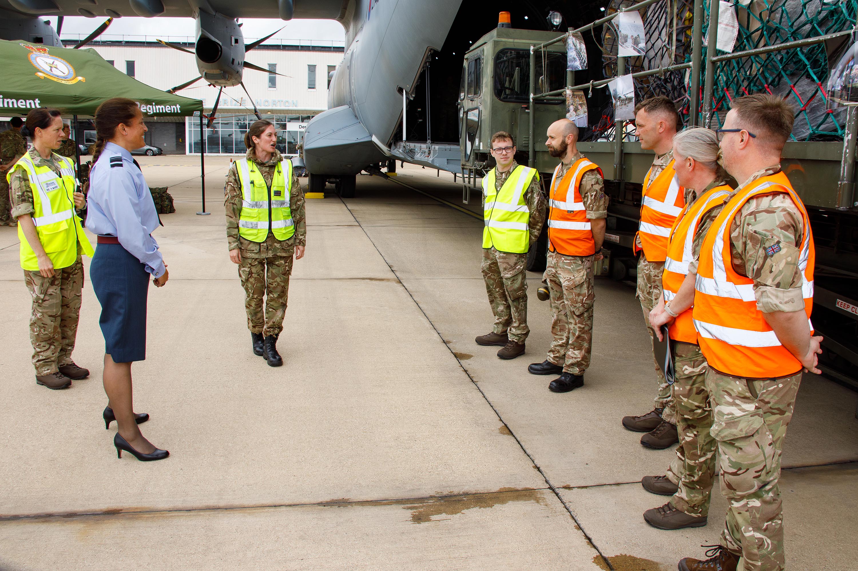 This week, we held two ceremonies for Air Officer Commanding 1 Group, Air Vice Marshal (AVM) Mark Flewin and Air Officer Commanding 2 Group, Air Vice Marshal (AVM) Suraya Marshall, to present awards to RAF Brize Norton personnel.
