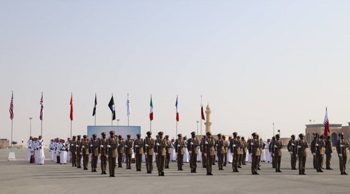 Military personnel on parade