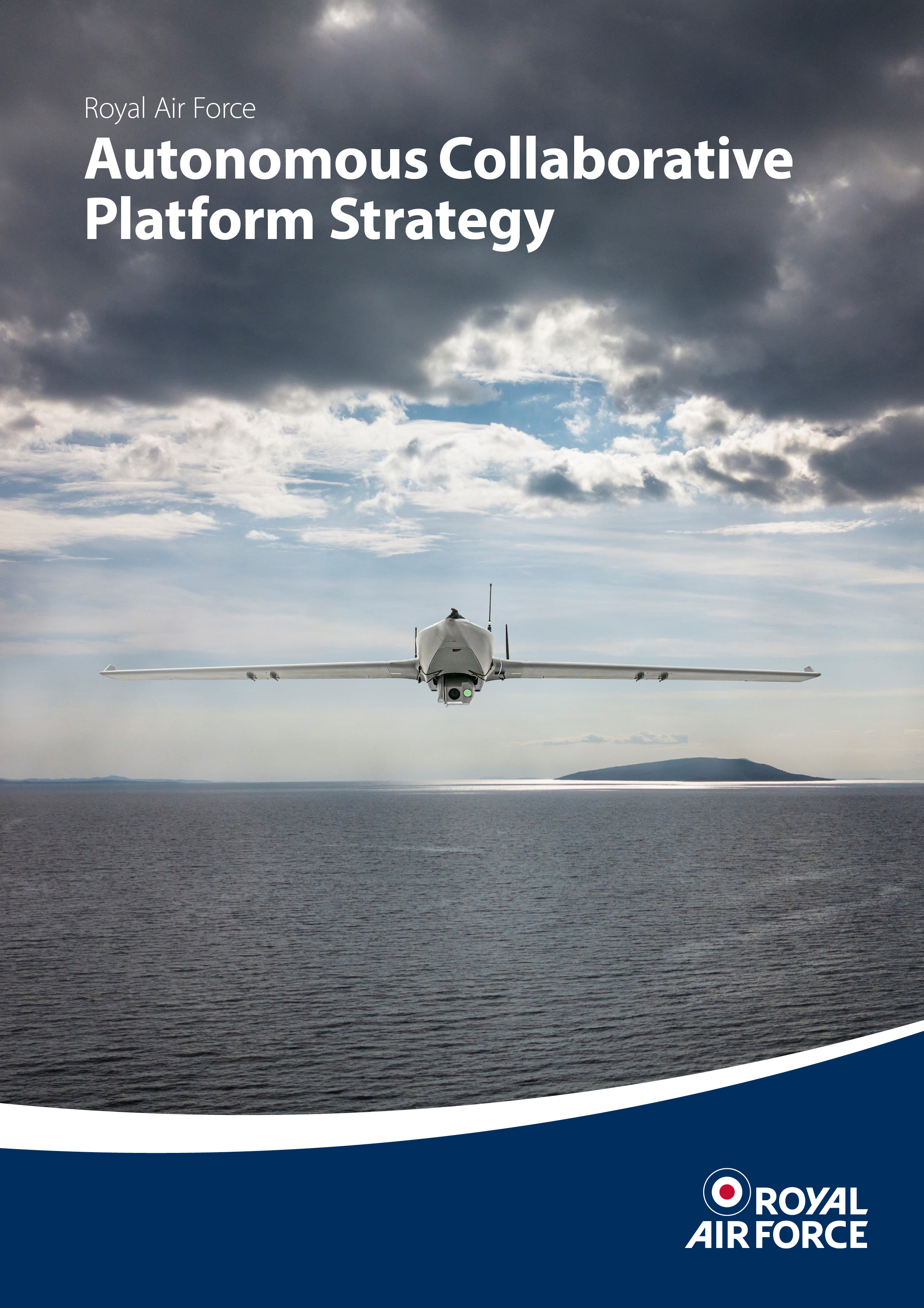 Image shows the cover of the RAF's Autonomous Collaborative Platforms strategy.