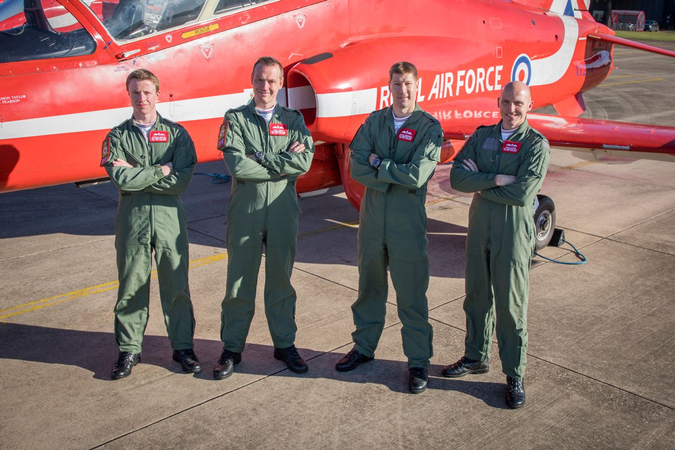 The four new pilots joining the Red Arrows for 2019