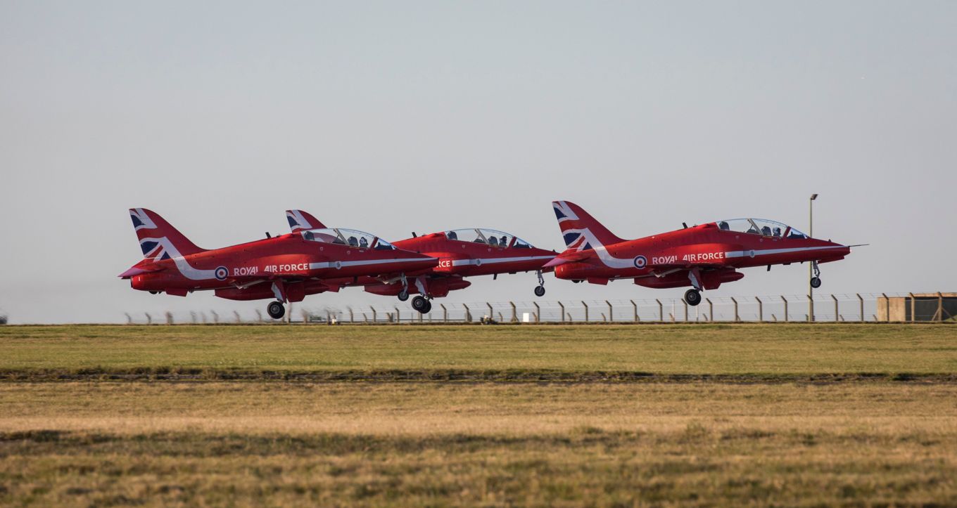 Training is already underway for the new Red Arrows team for 2020.