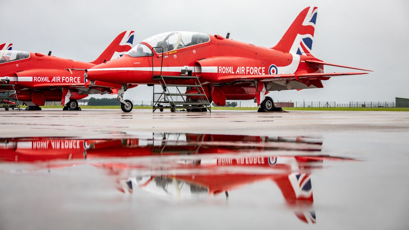The jets at RAF Scampton ready for departure. Picture by SAC Ben Mayfield.