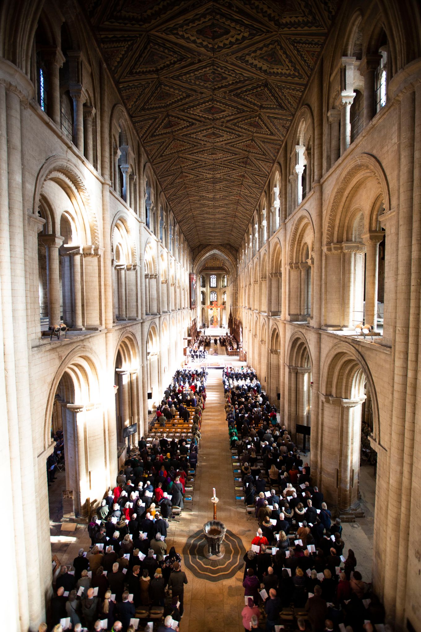 The service of Remembrance in Peterborough Cathedral