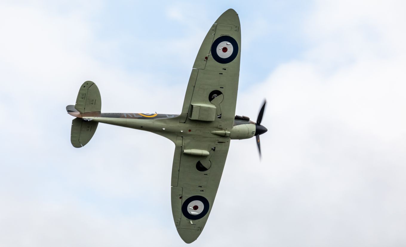 Spitfire aircraft from the RAF Battle of Britain Memorial Flight