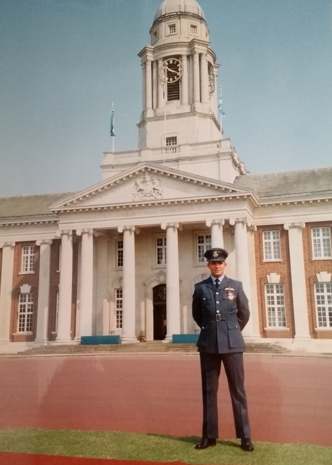 A newly graduated Andy Tagg at RAF College Cranwell in 1990