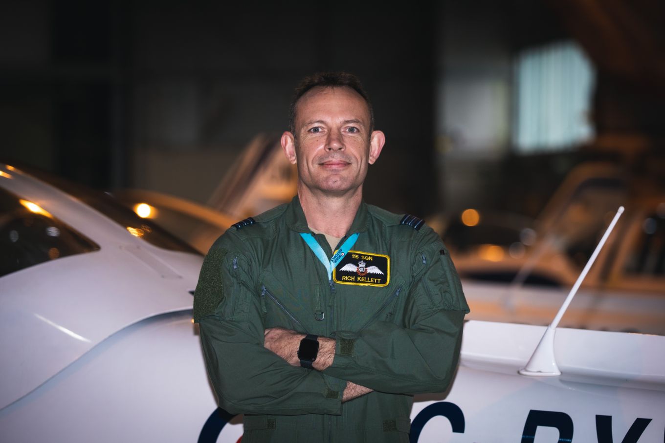 Squadron Leader Rich Kellett at RAF Wittering