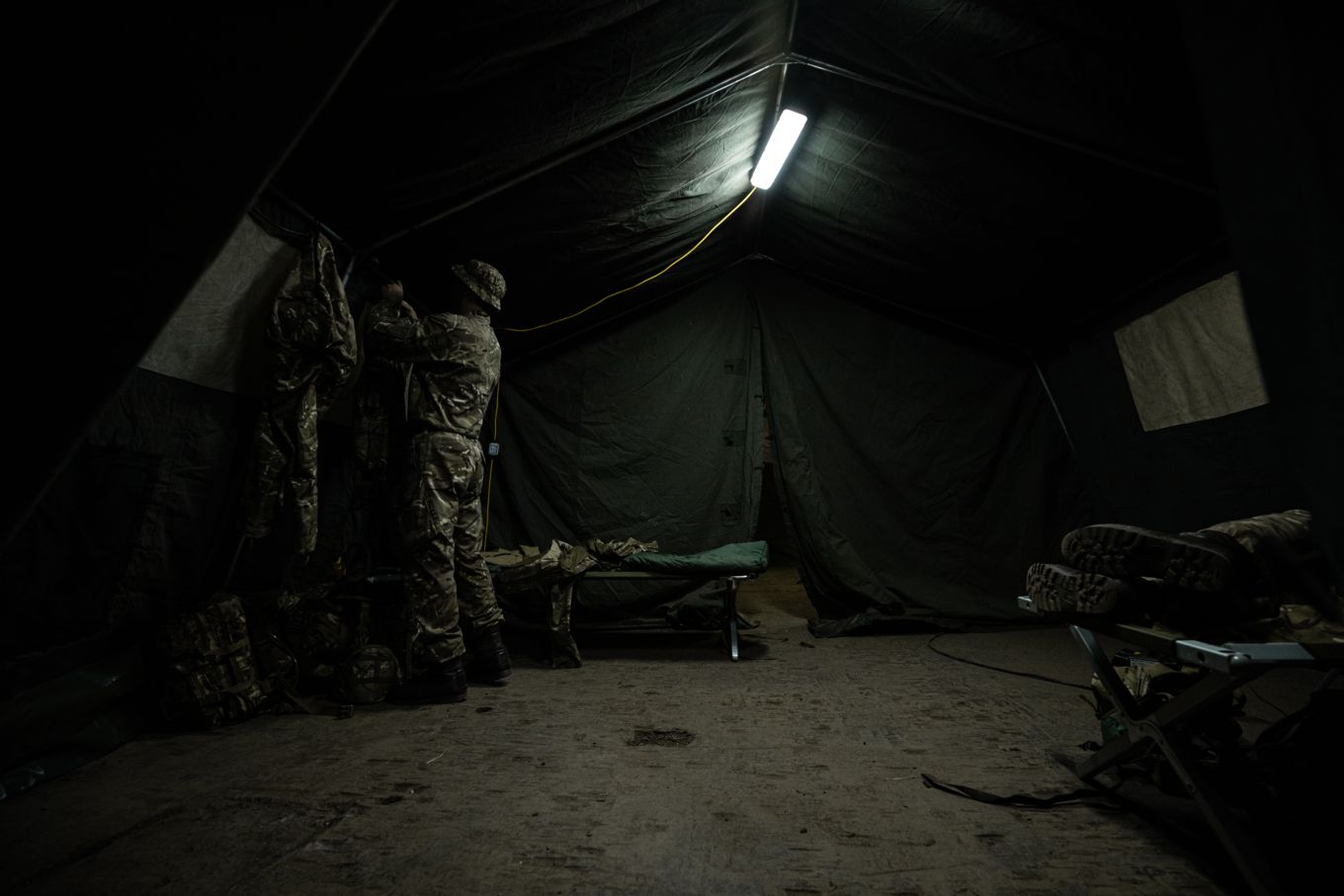 Sleeping quarters in operational conditions