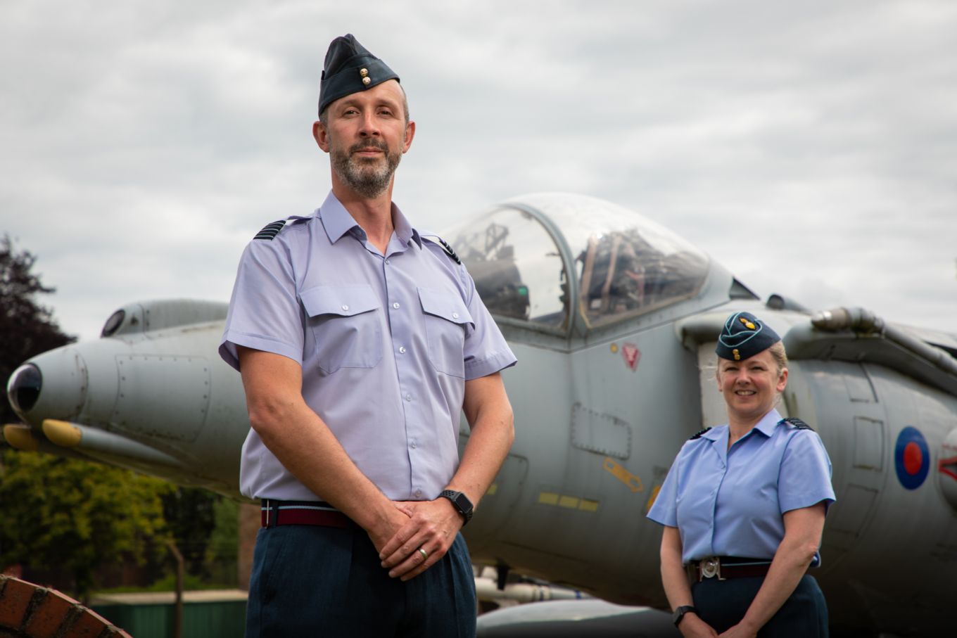 Left to right: Wing Commander Jez Case and Group Captain Jo Lincoln