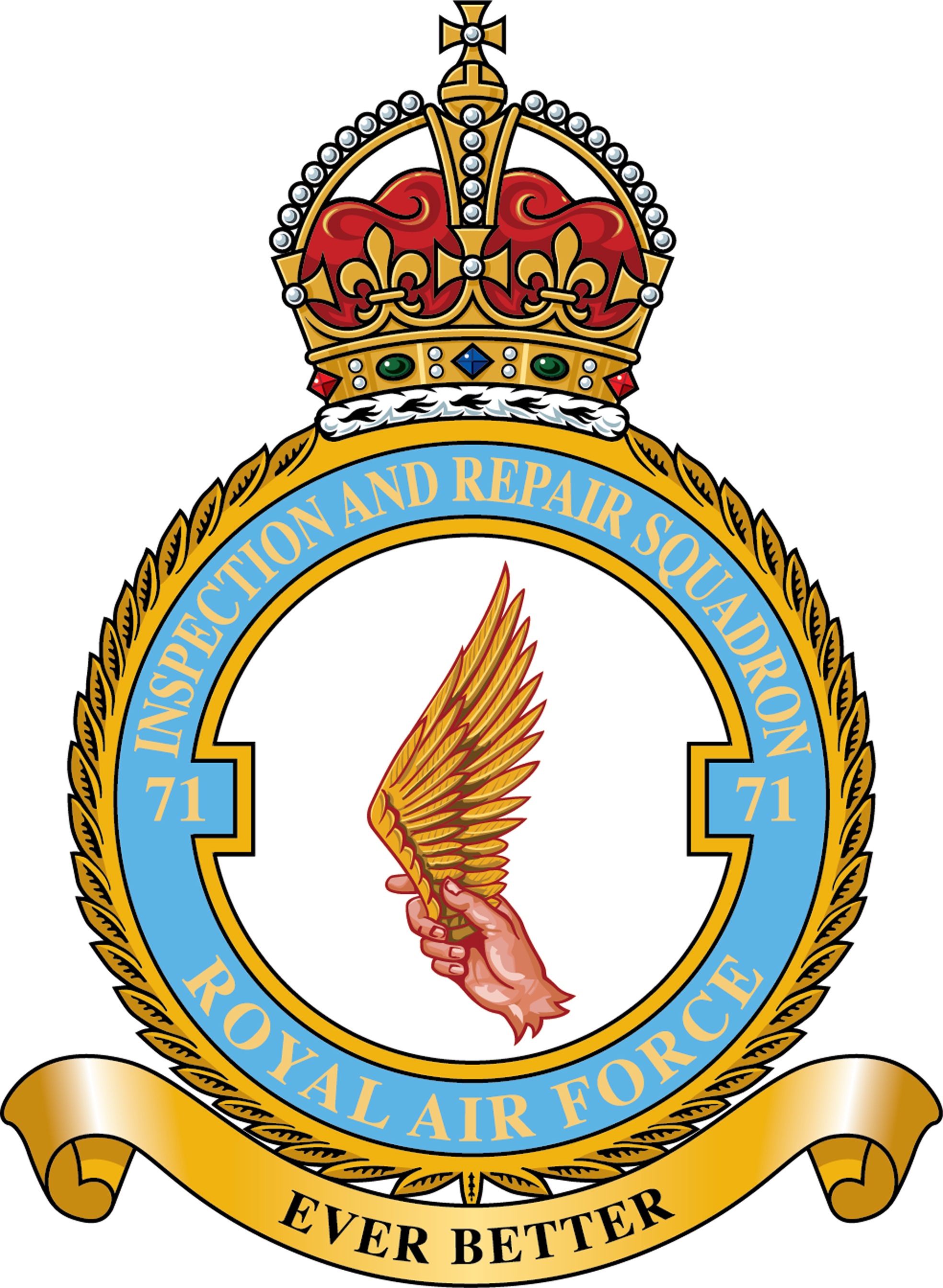 Inspection and repair squadron badge
