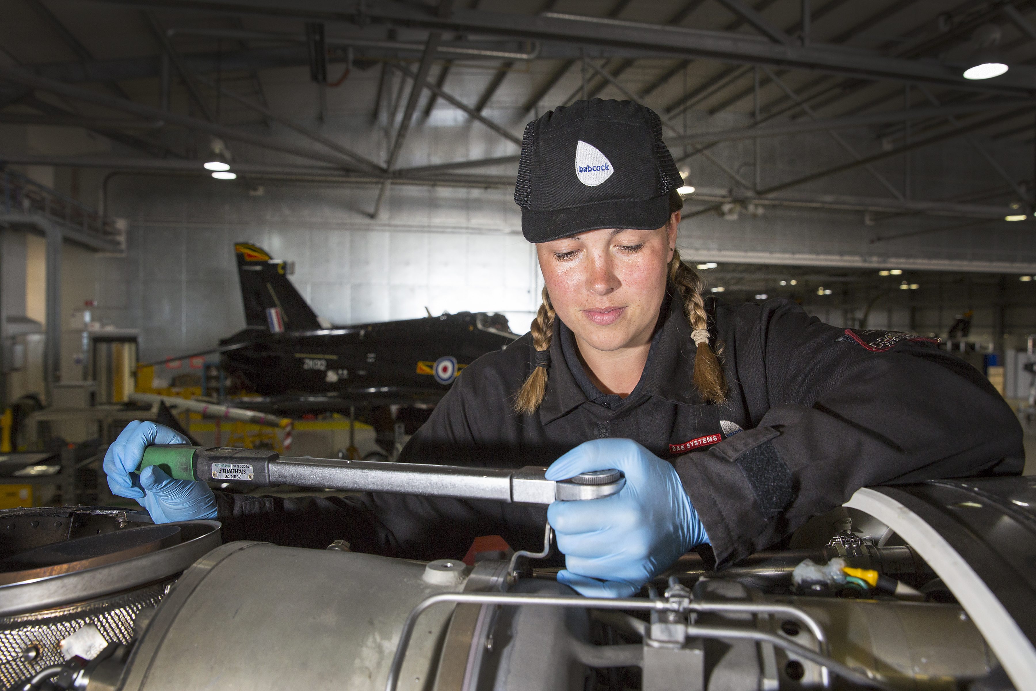 Engineer working with equipment.