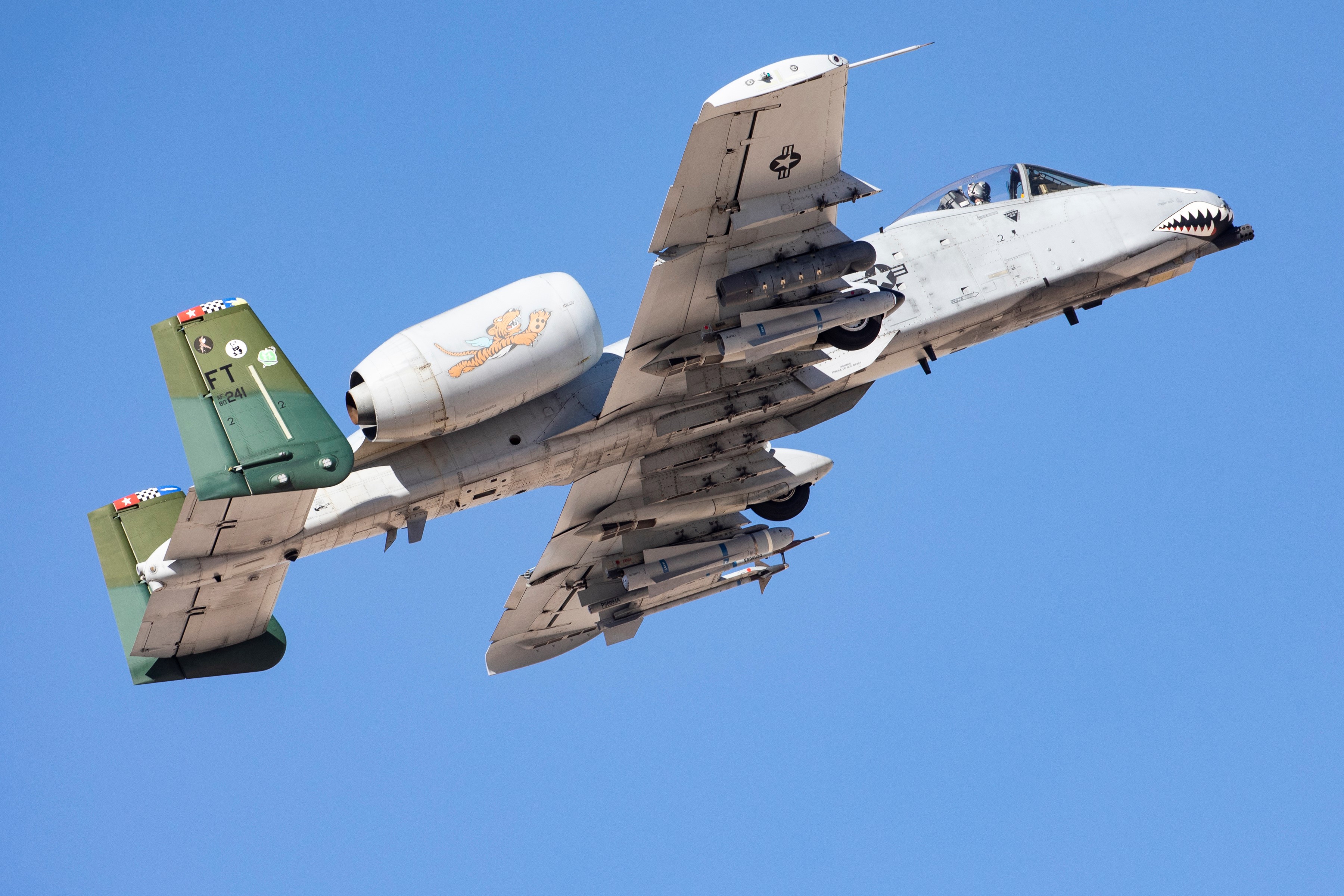 Image shows an A-10 aircraft.