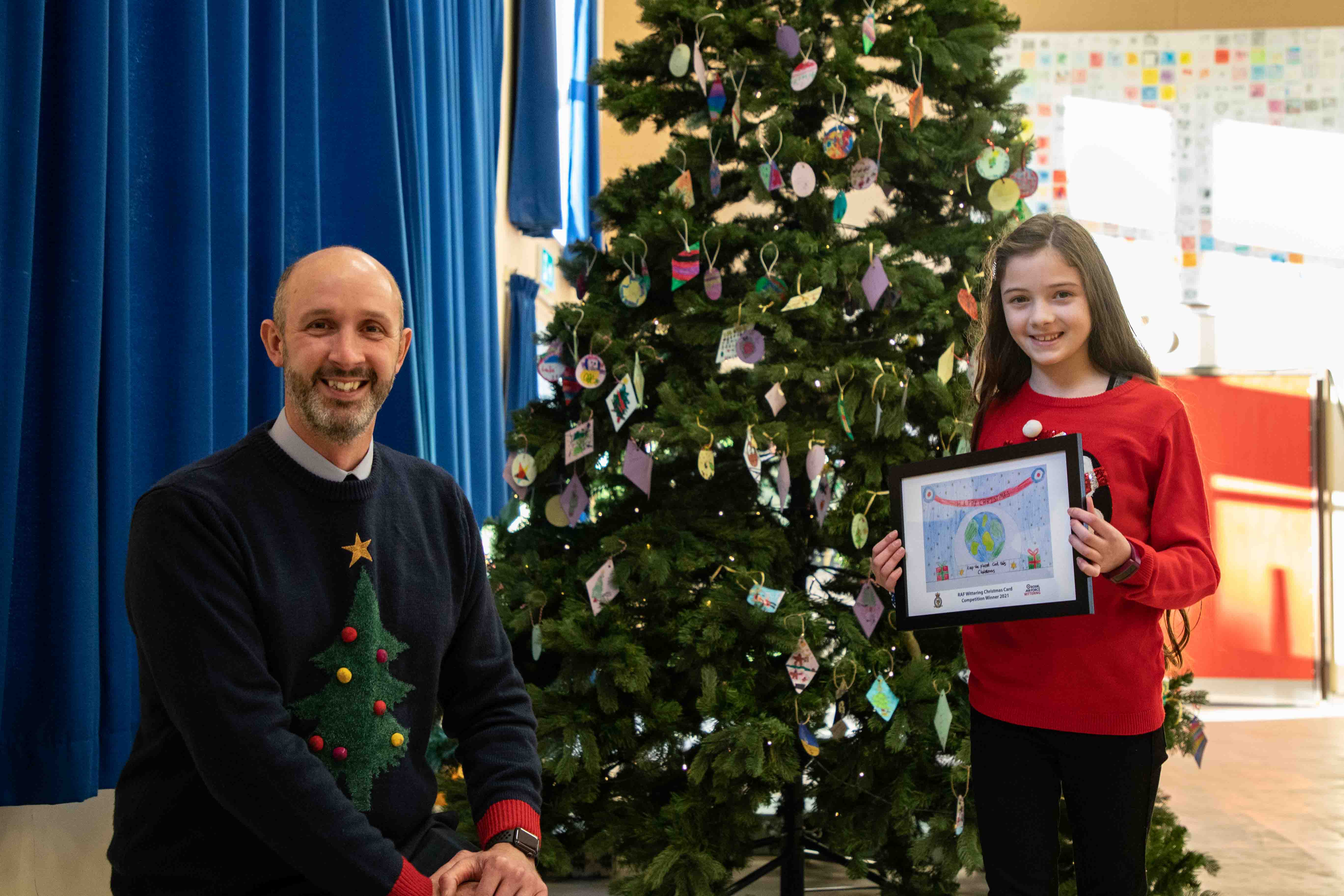 Wing Commander Jez Case and Poppy Southall