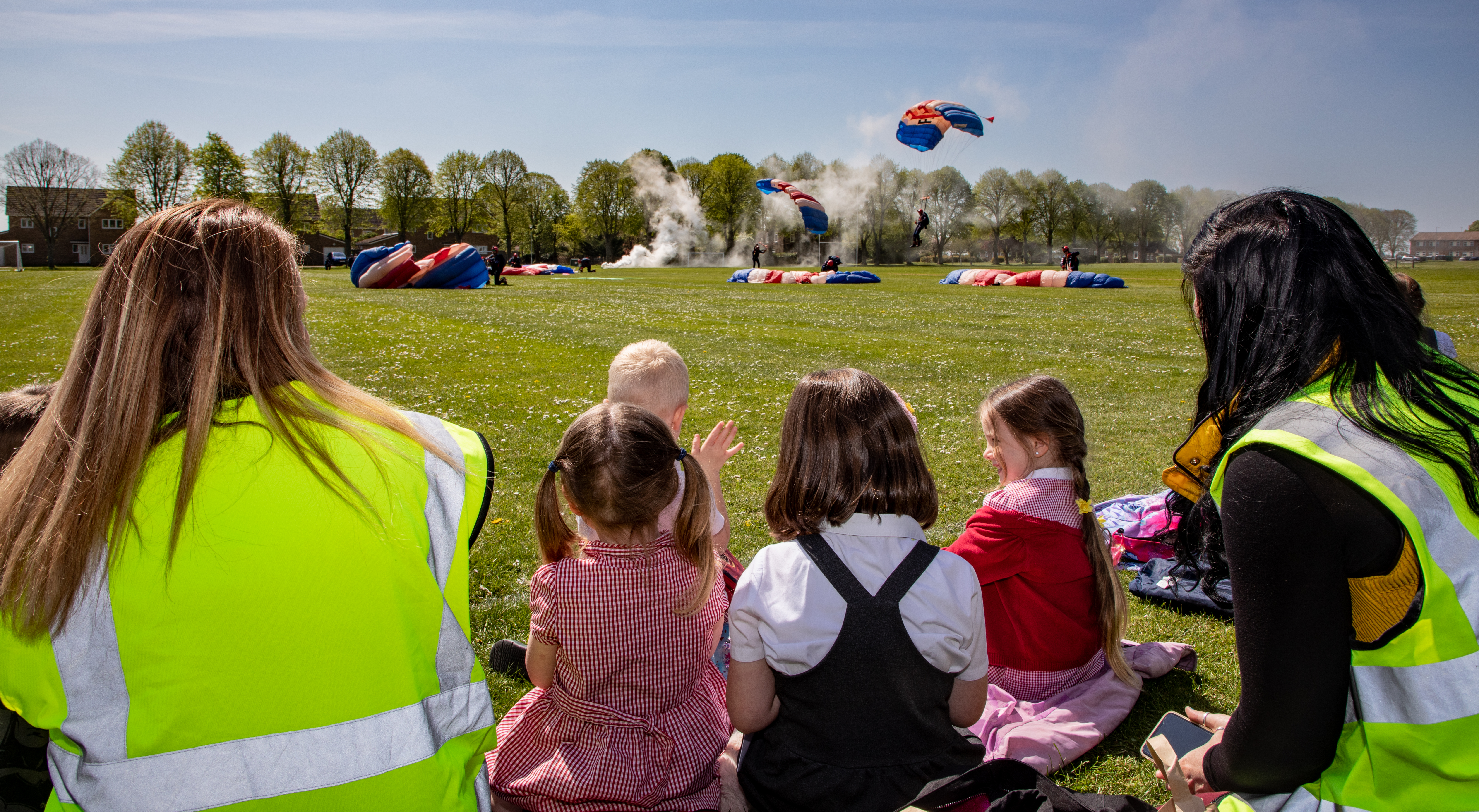 Today (26th April) the RAF Falcons officially began their 2022 season with a spectacular display at RAF Brize Norton, their home base, in front of local schools, sponsors and senior military.