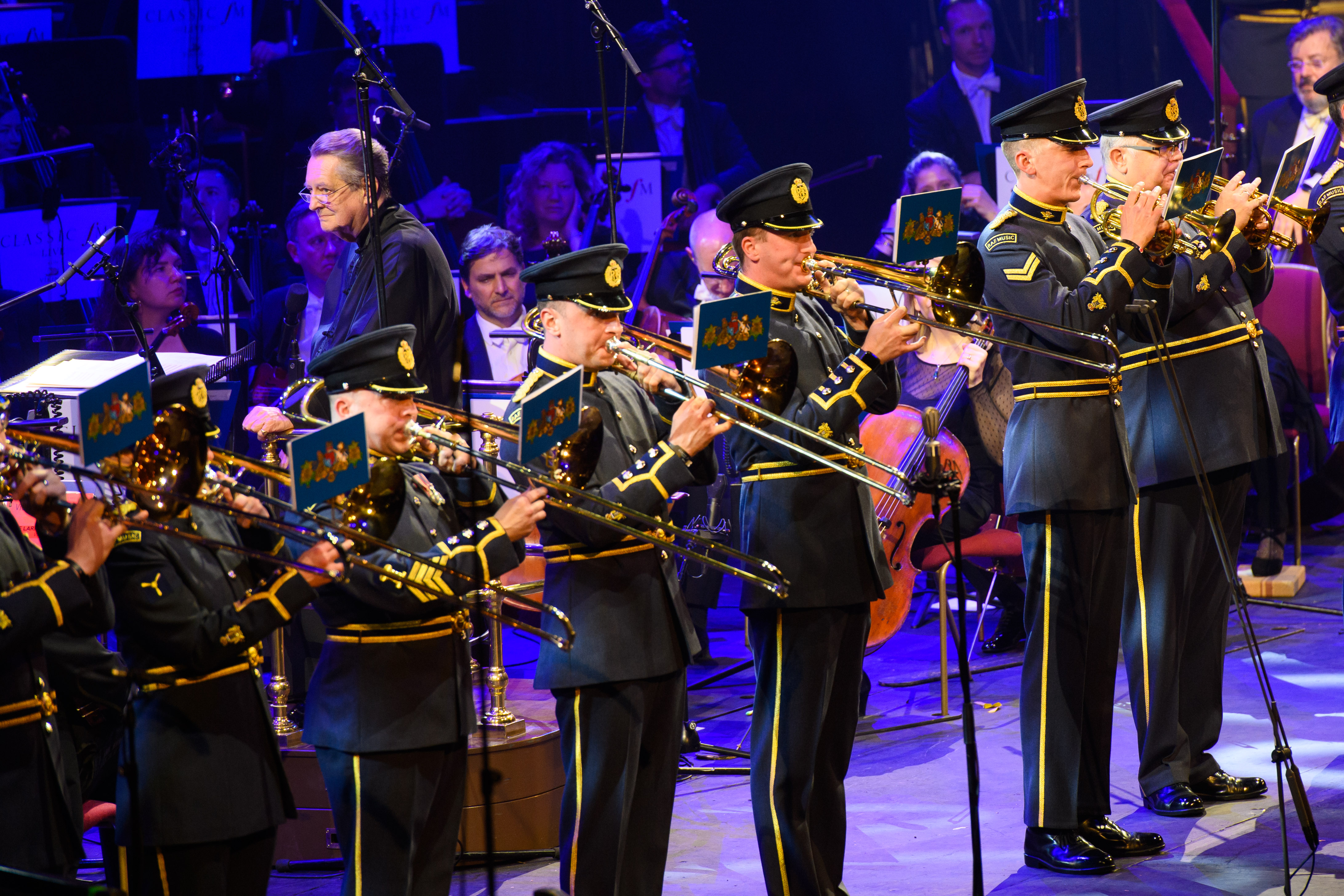 RAF Musicians perform during concert.