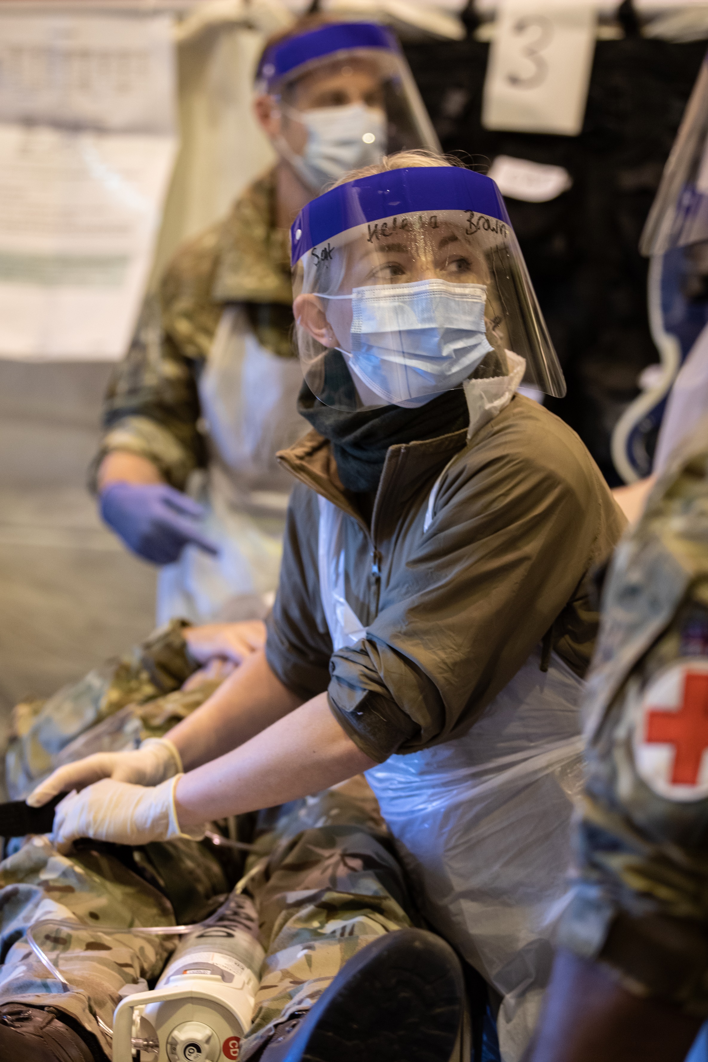 Personnel from RAF Tactical Medical Wing in training during Exercise Agile Pirate