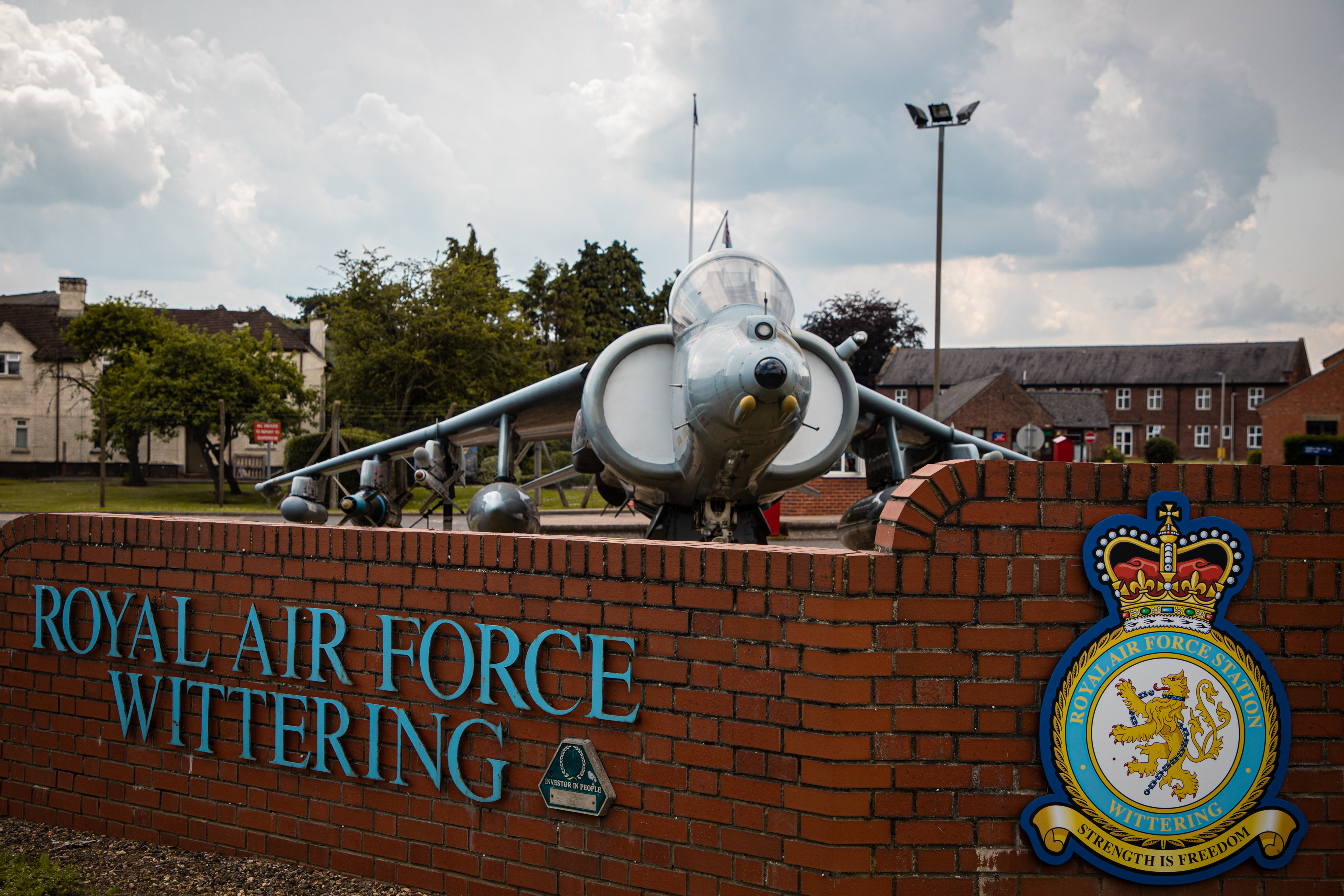 Gate Guardian outside RAF Station.