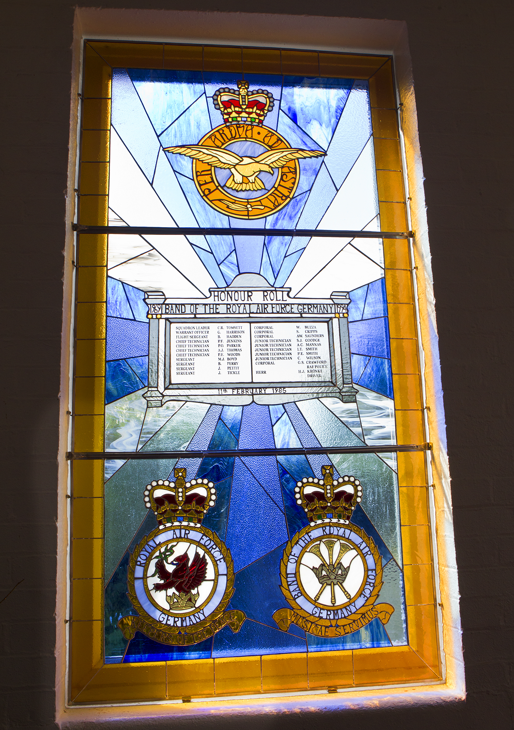 Stained glass.