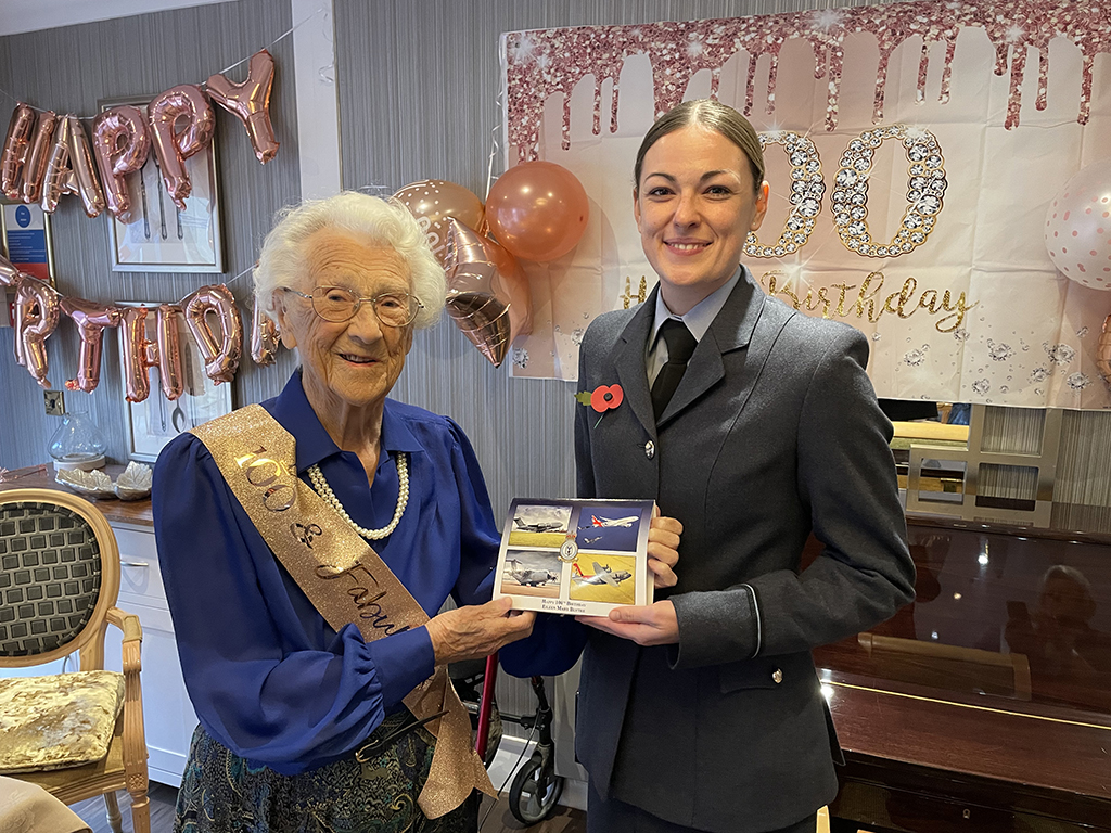 Royal Air Force veteran, Eileen Mary Blythe, who served during the Second World War, has celebrated her 100th Birthday.