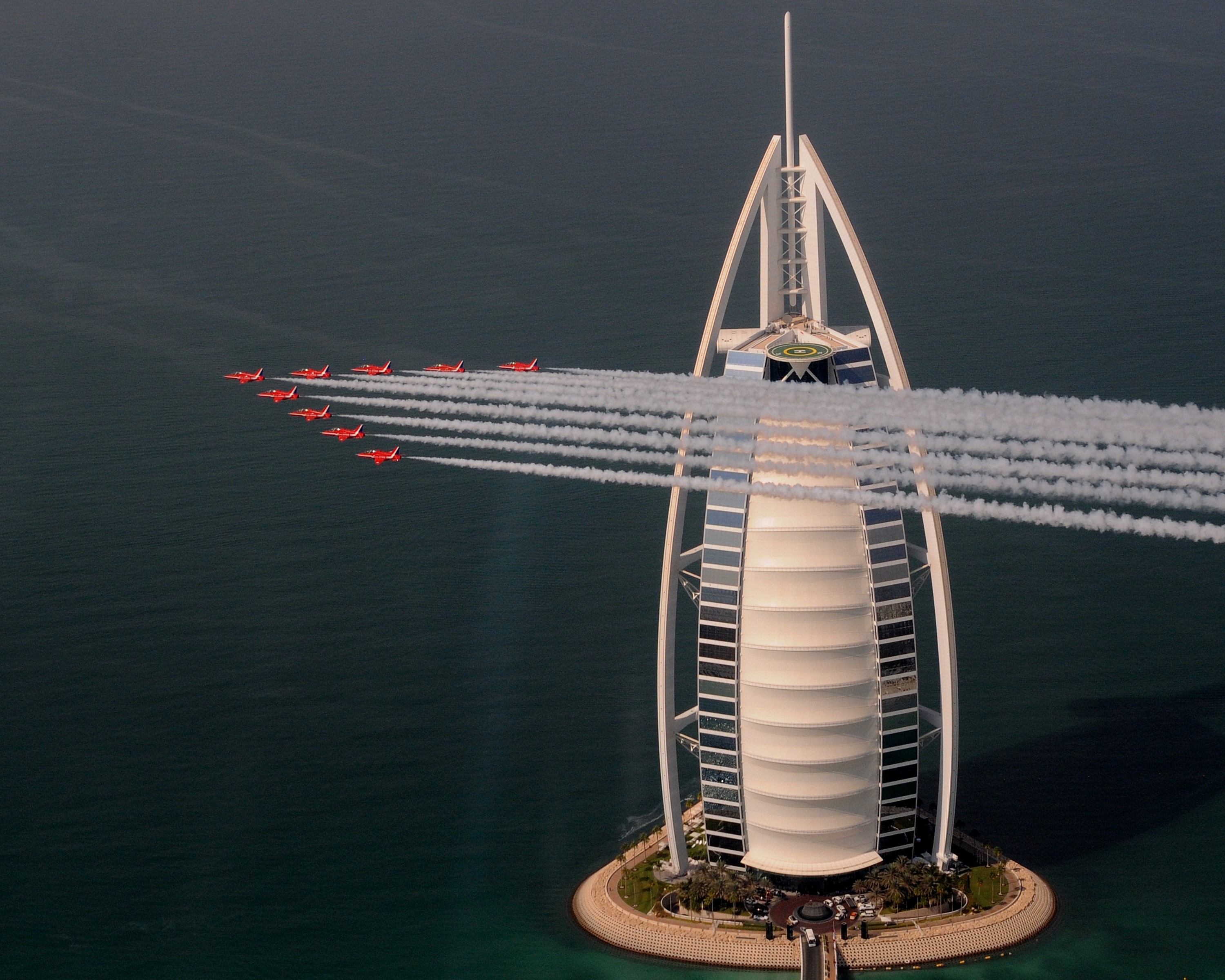 Displaying at the Burj Al Arab in 2013.