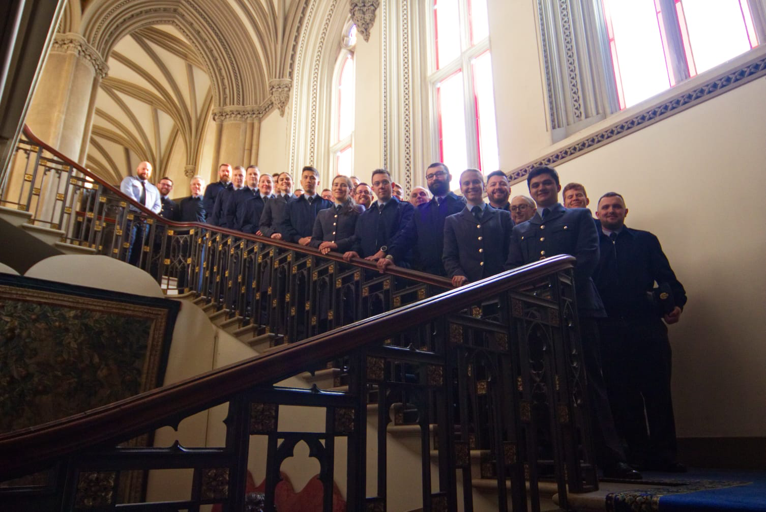 The combined team from the Support Force, RAF Wittering, and Support Force HQ