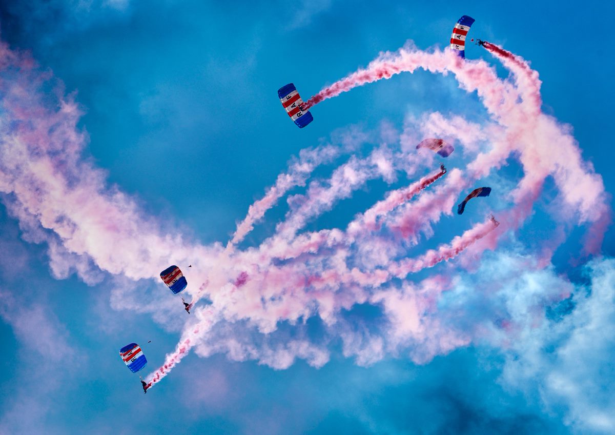 Royal Air Force Falcons Home Turf Jump for JET Graduates