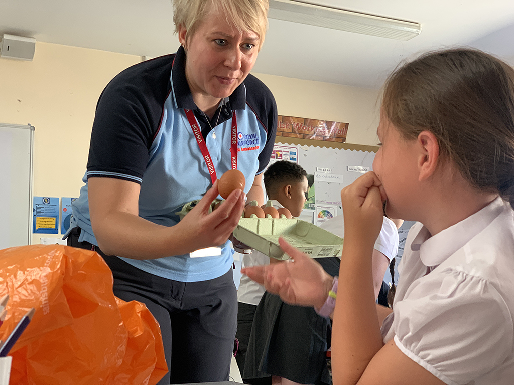 RAF Brize Norton Gives a Helping Hand to Local School’s STEAM Week