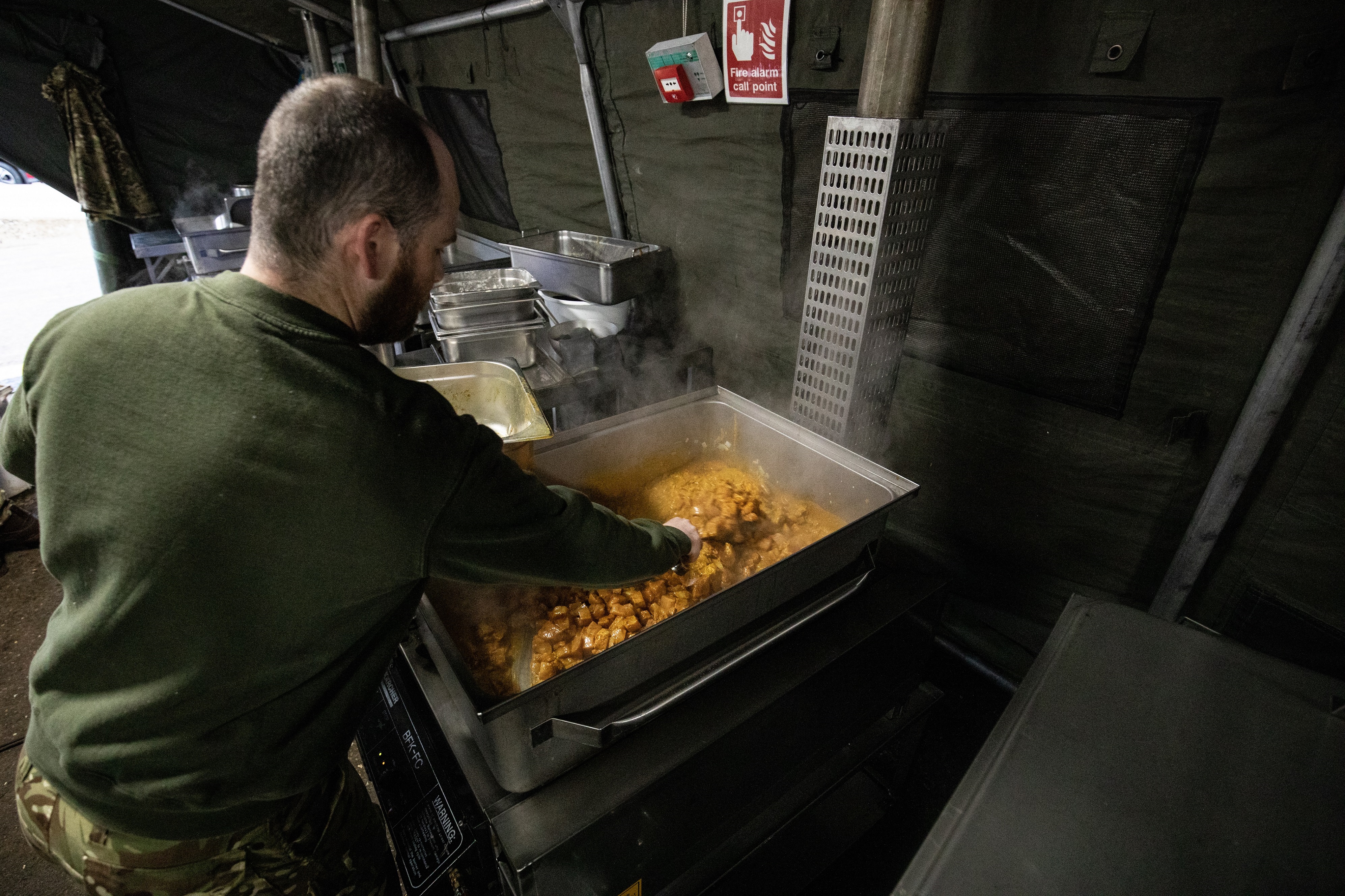 Catering from No 3 Mobile Catering Squadron at Ex Agile Pirate