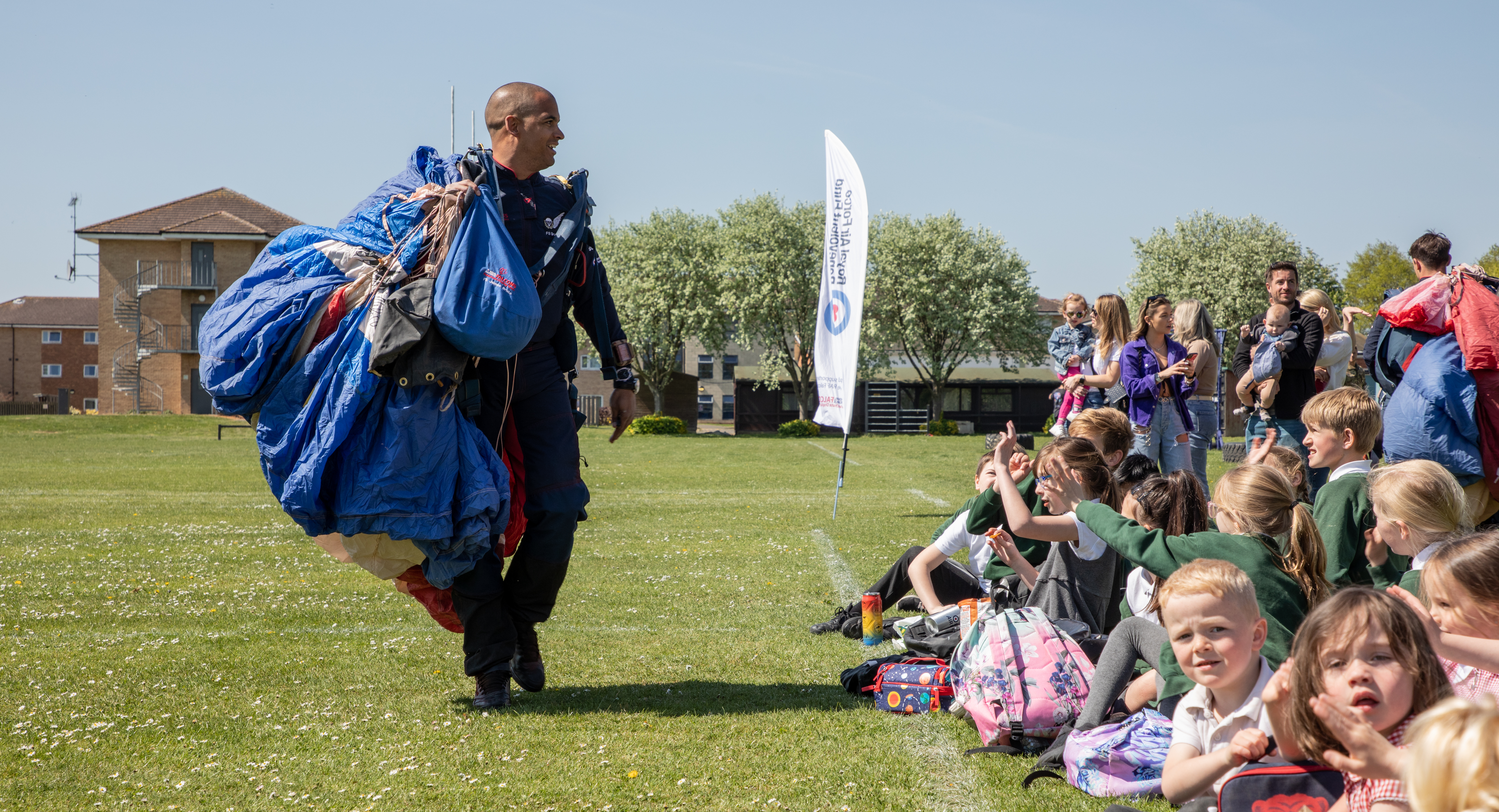 Today (26th April) the RAF Falcons officially began their 2022 season with a spectacular display at RAF Brize Norton, their home base, in front of local schools, sponsors and senior military.