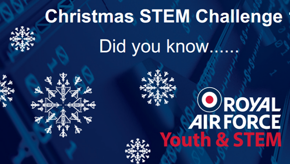 Promotional challenge poster. Snowflakes on a blue background.