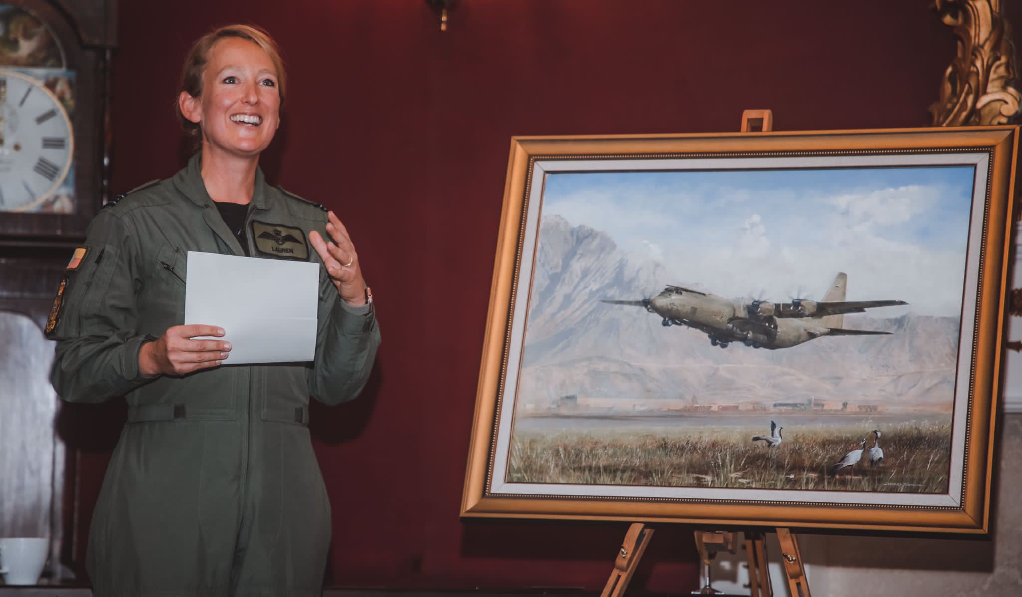 This week, a commemorative painting, named “Last Out”, was donated to recognise the service of the C-130 Hercules in the Royal Air Force.