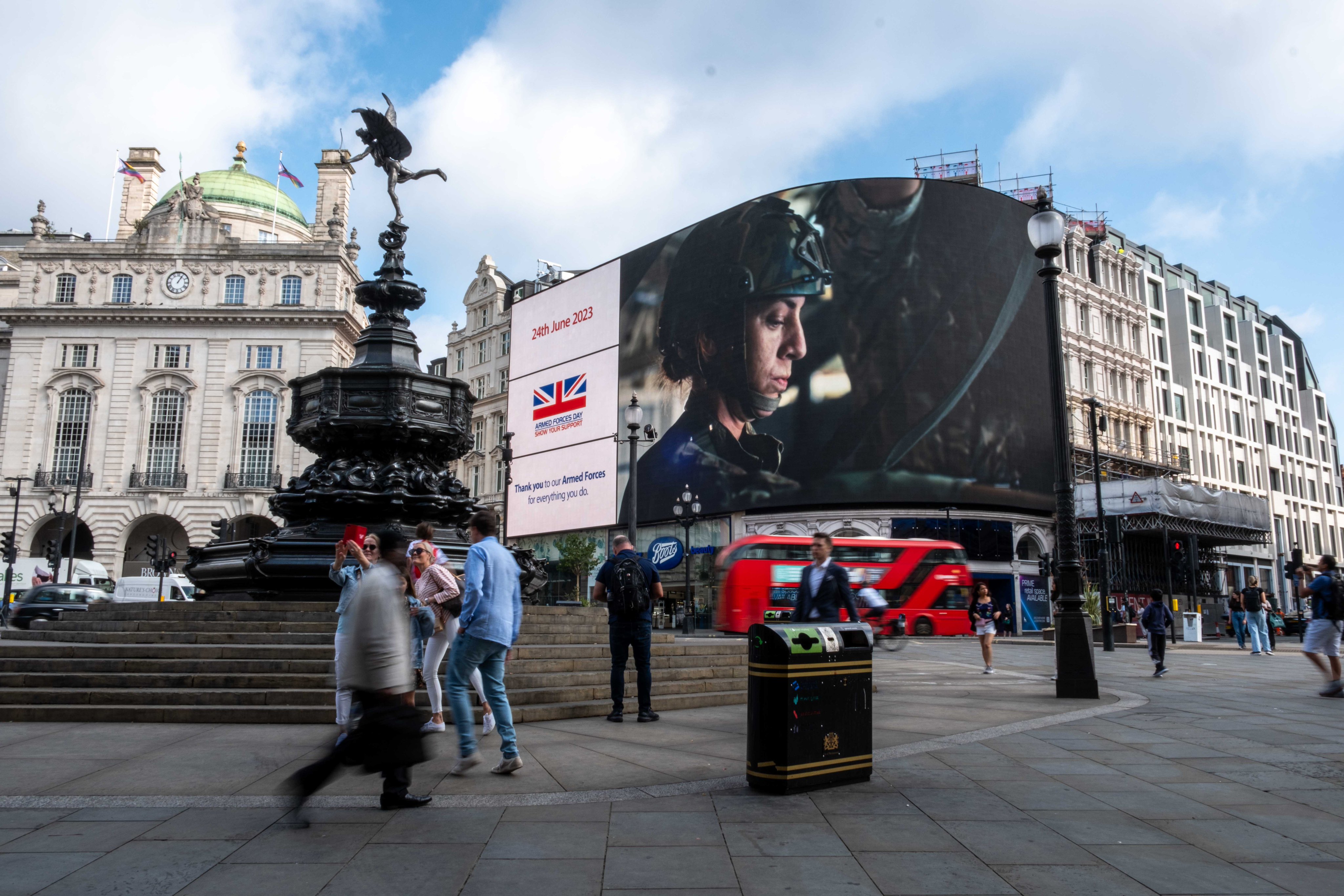 Three of Us film being shown in Piccadily