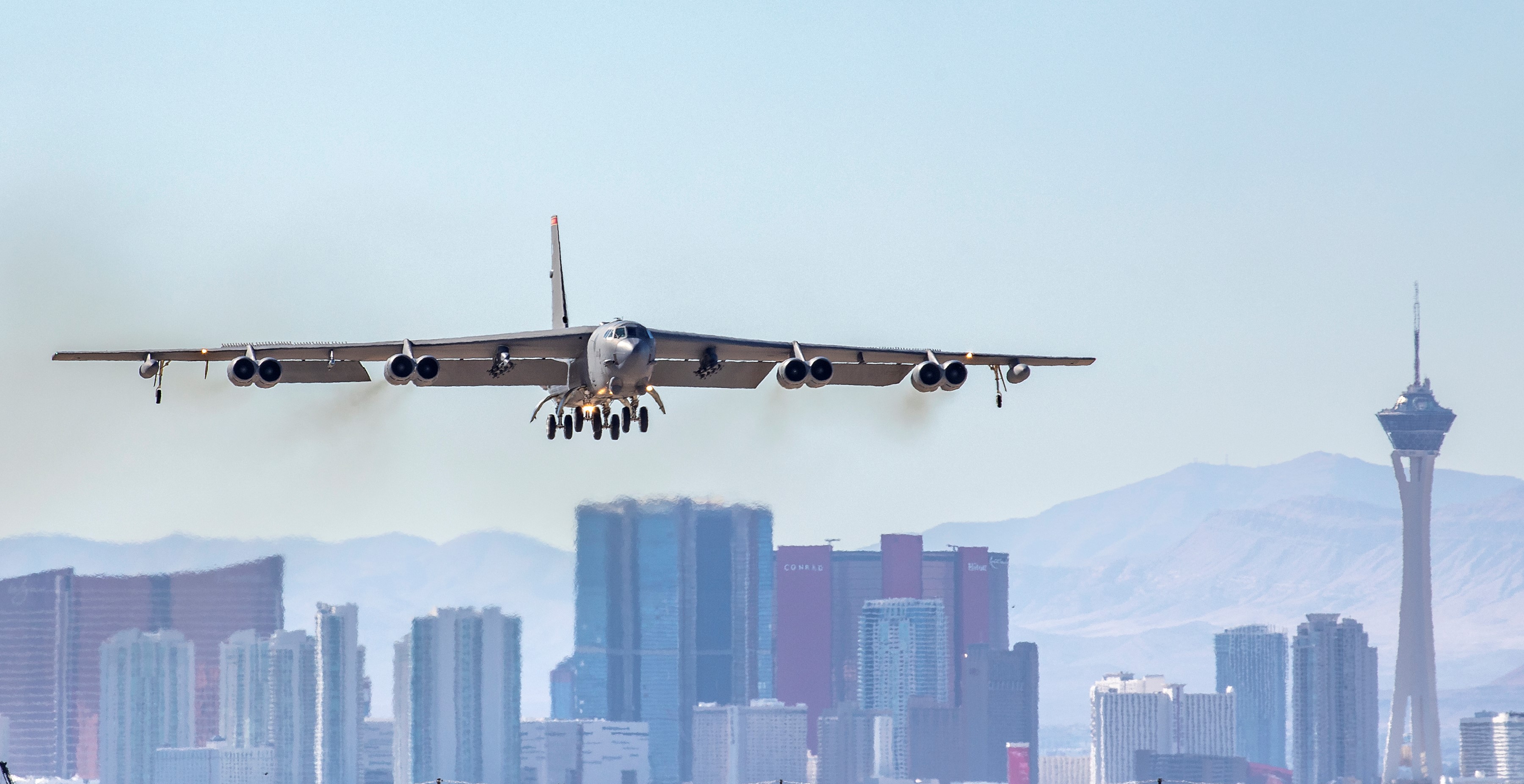 B52 in flight.