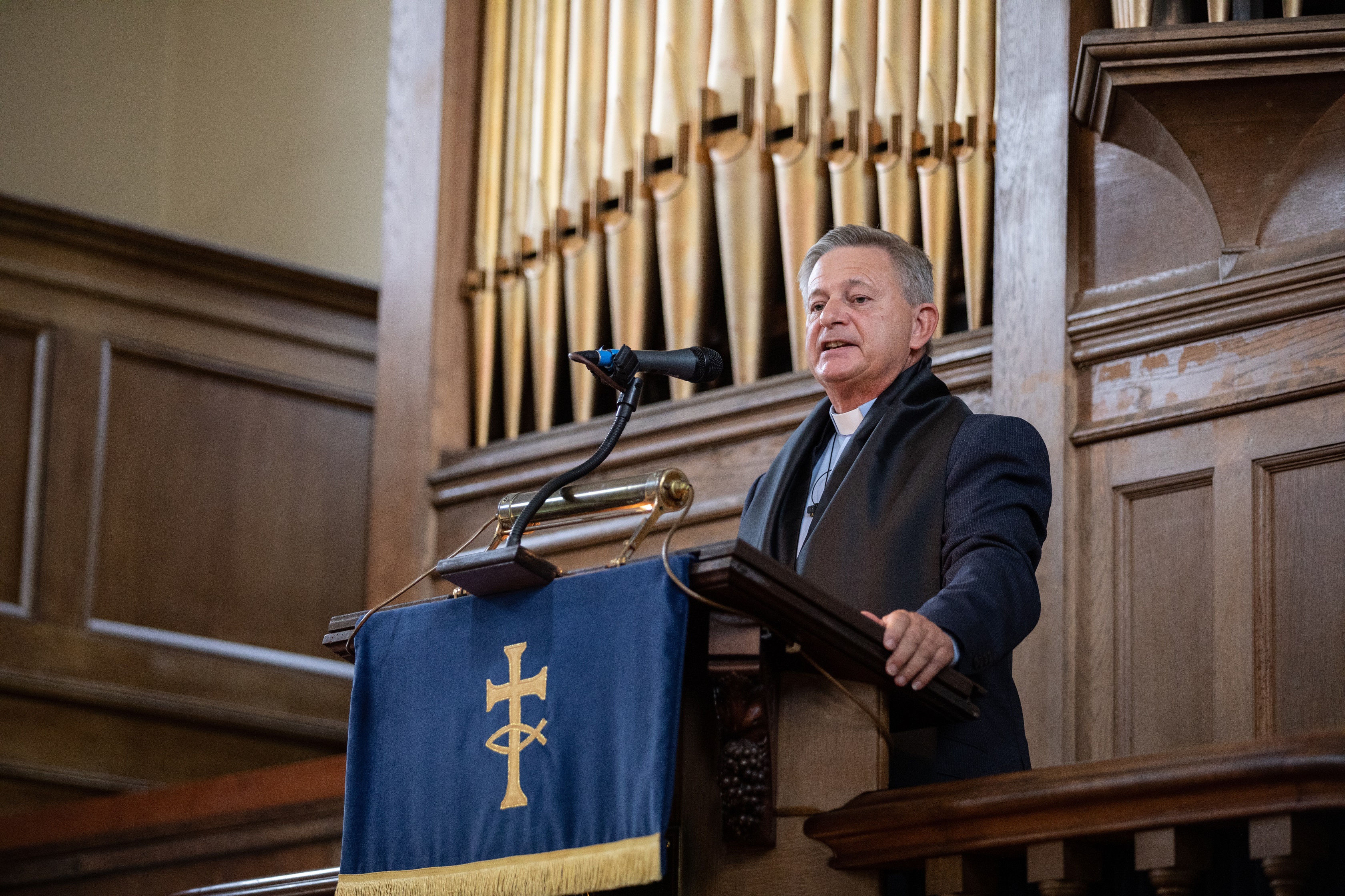 Reverend Dr Peter Stevenson, Minister of Stamford United Reformed Church