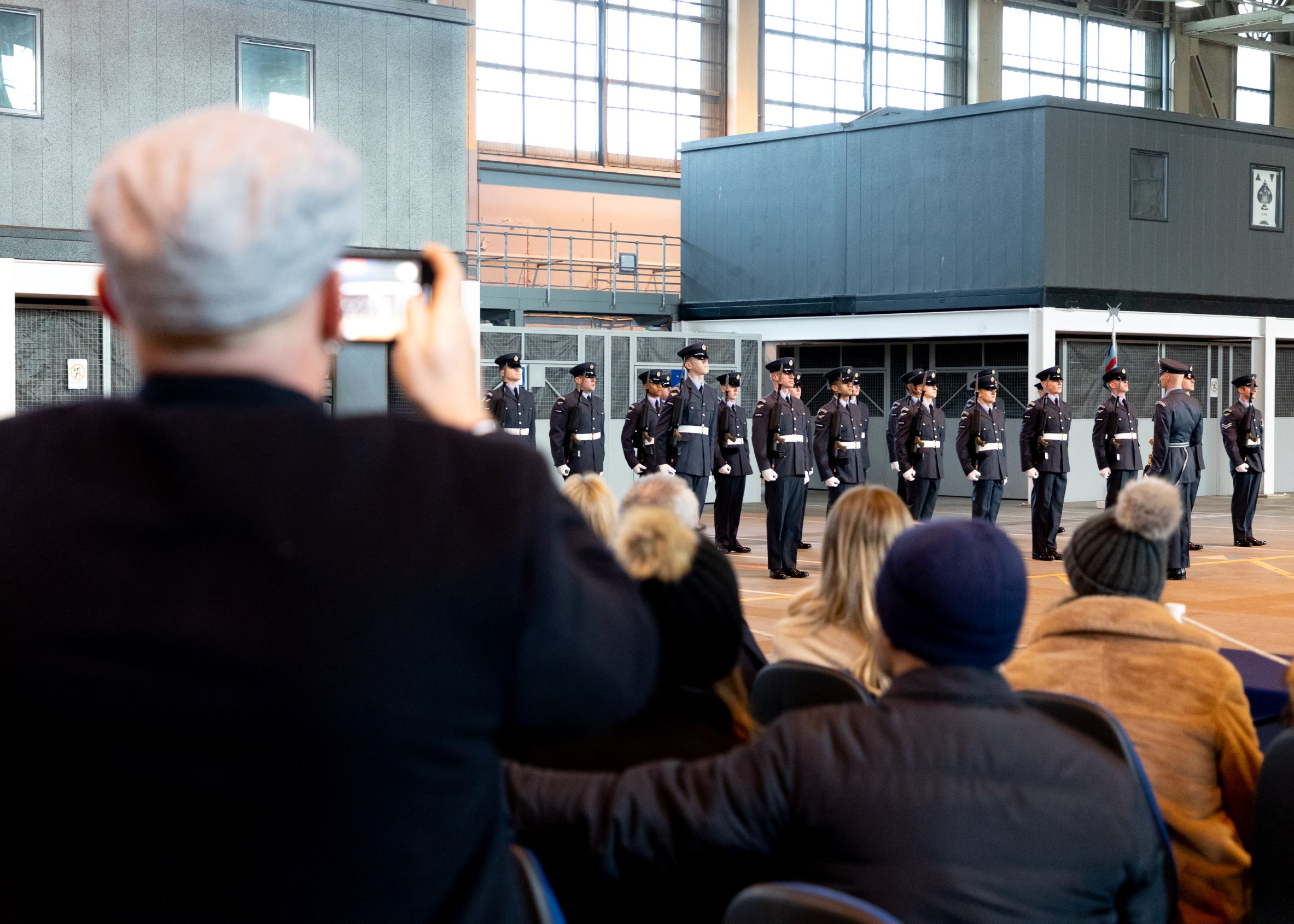 loved ones were able to watch the parade and join the new graduates in celebration of their achievement