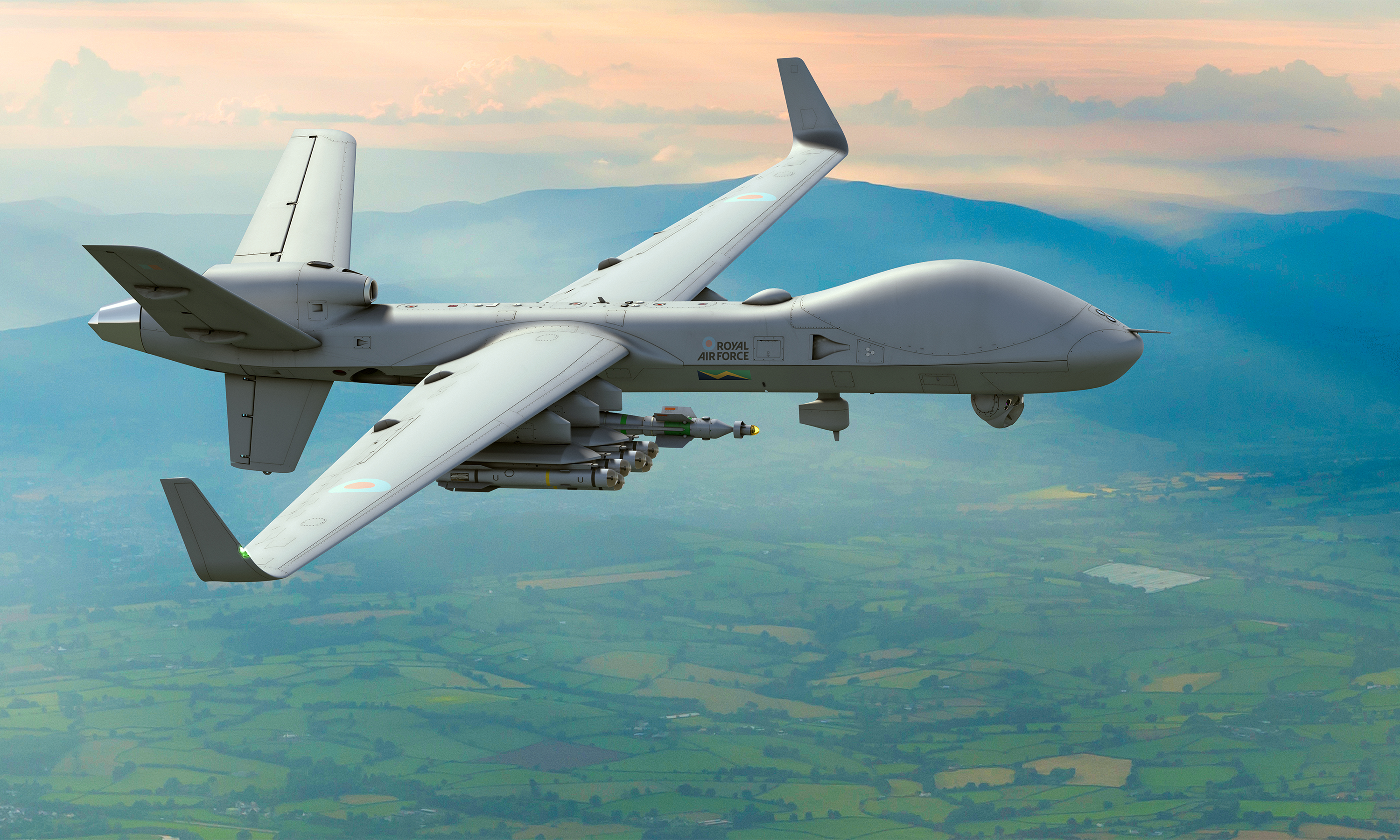 Protector RG Mk1 aircraft flying.