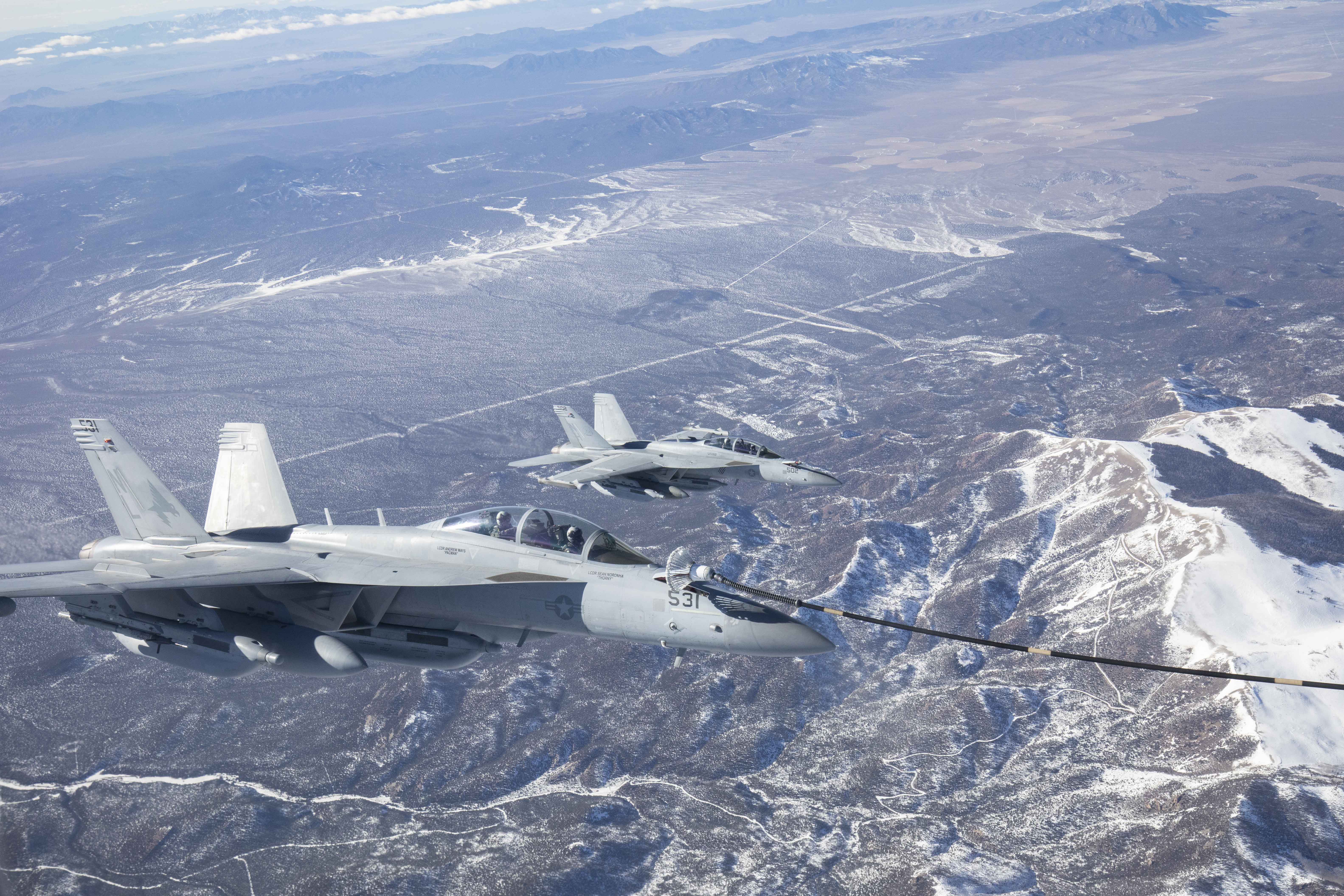 Typhoons in air to air refuelling.