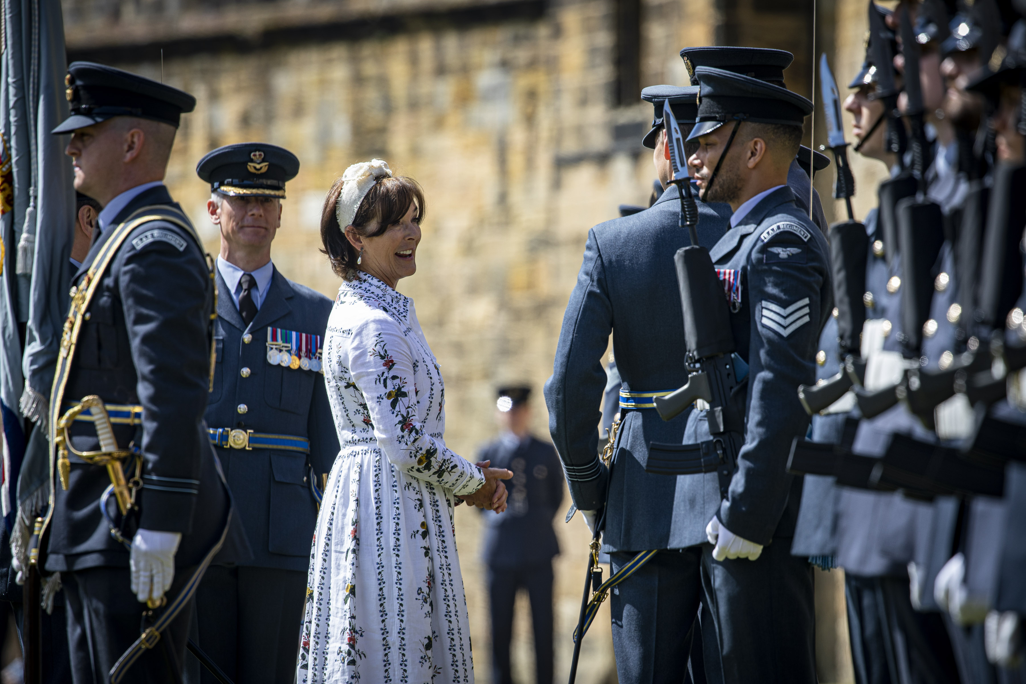 Reformation parade for 19 Squadron and 20 Squadron at Alnwick Castle