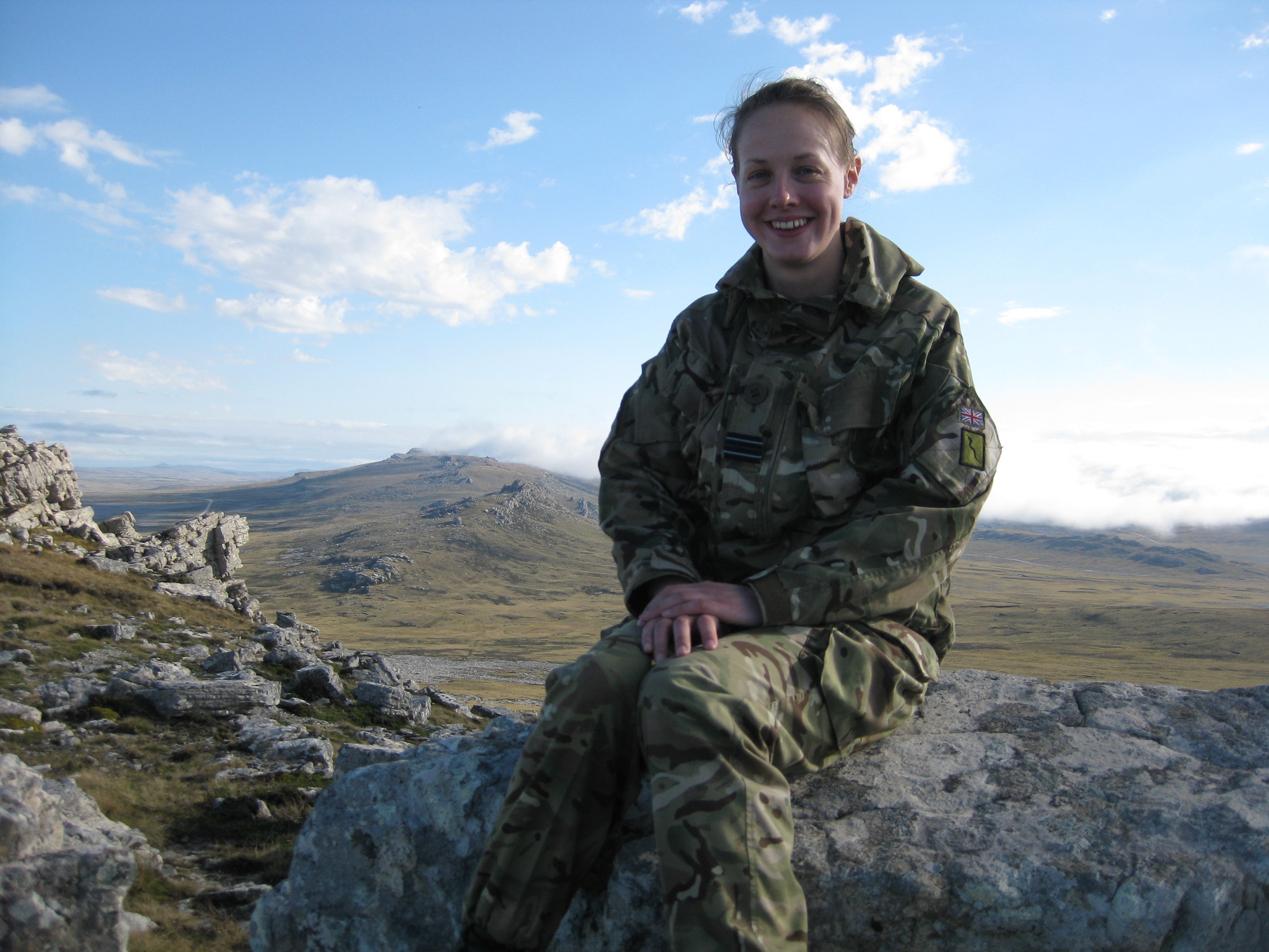 Laura Gilbert in the Falkland Islands