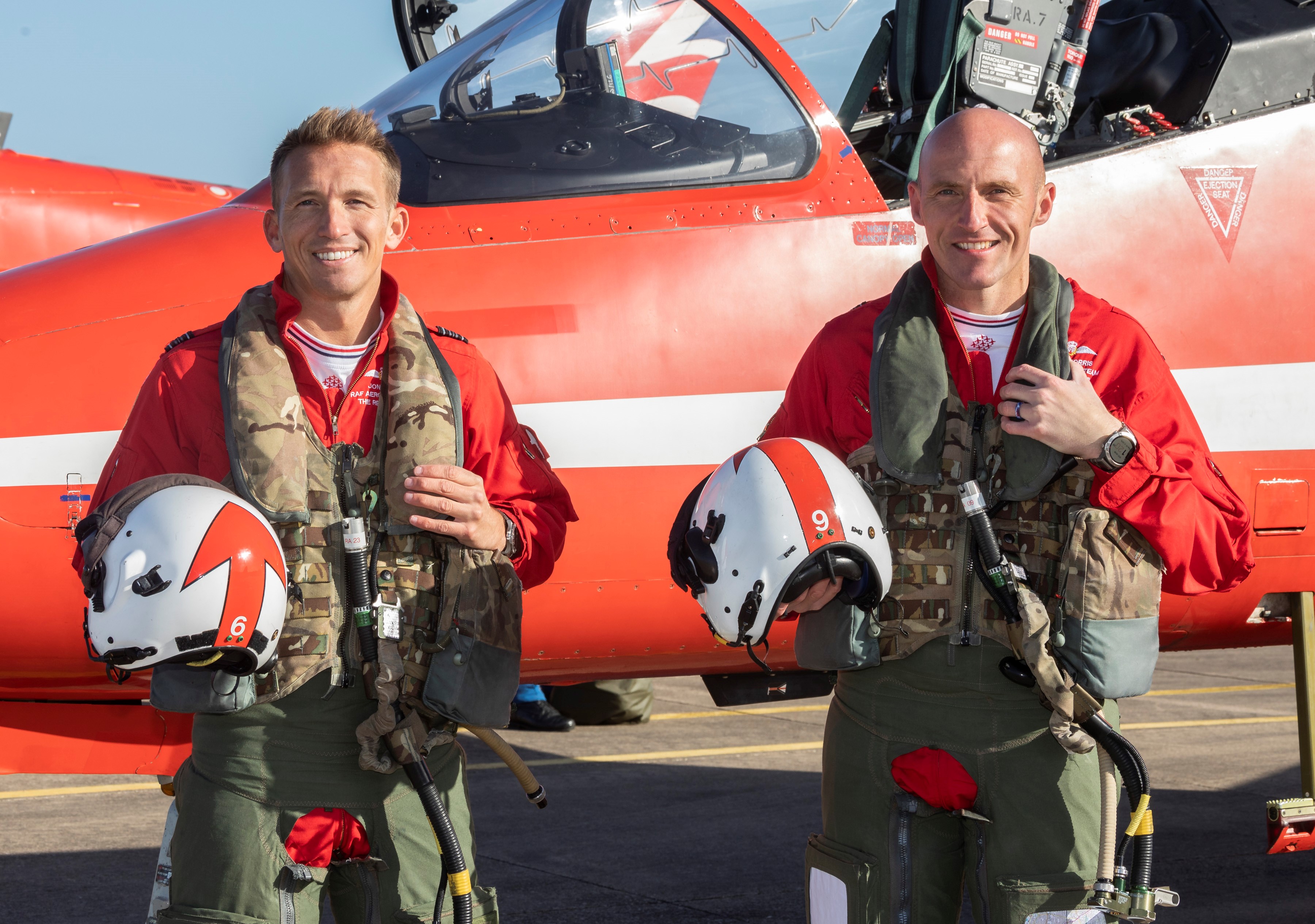 Sqn Ldrs Bond and Morris