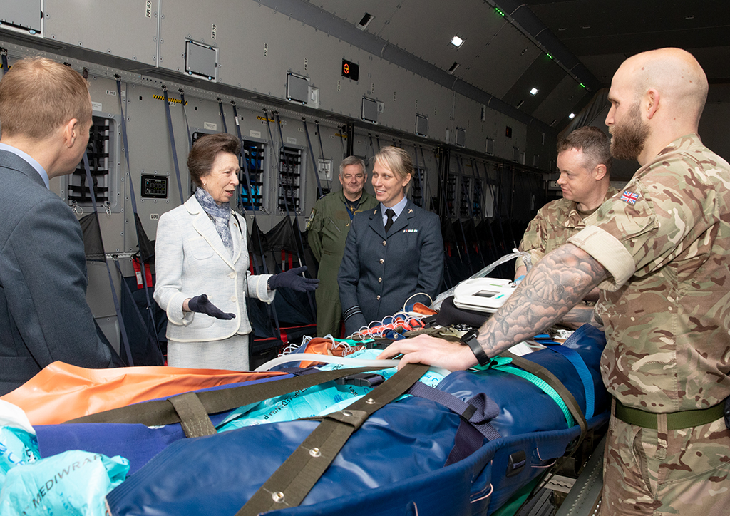 Her Royal Highness The Princess Royal visits RAF Brize Norton