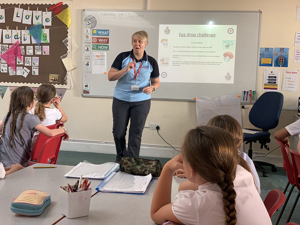 RAF Brize Norton Gives a Helping Hand to Local School’s STEAM Week