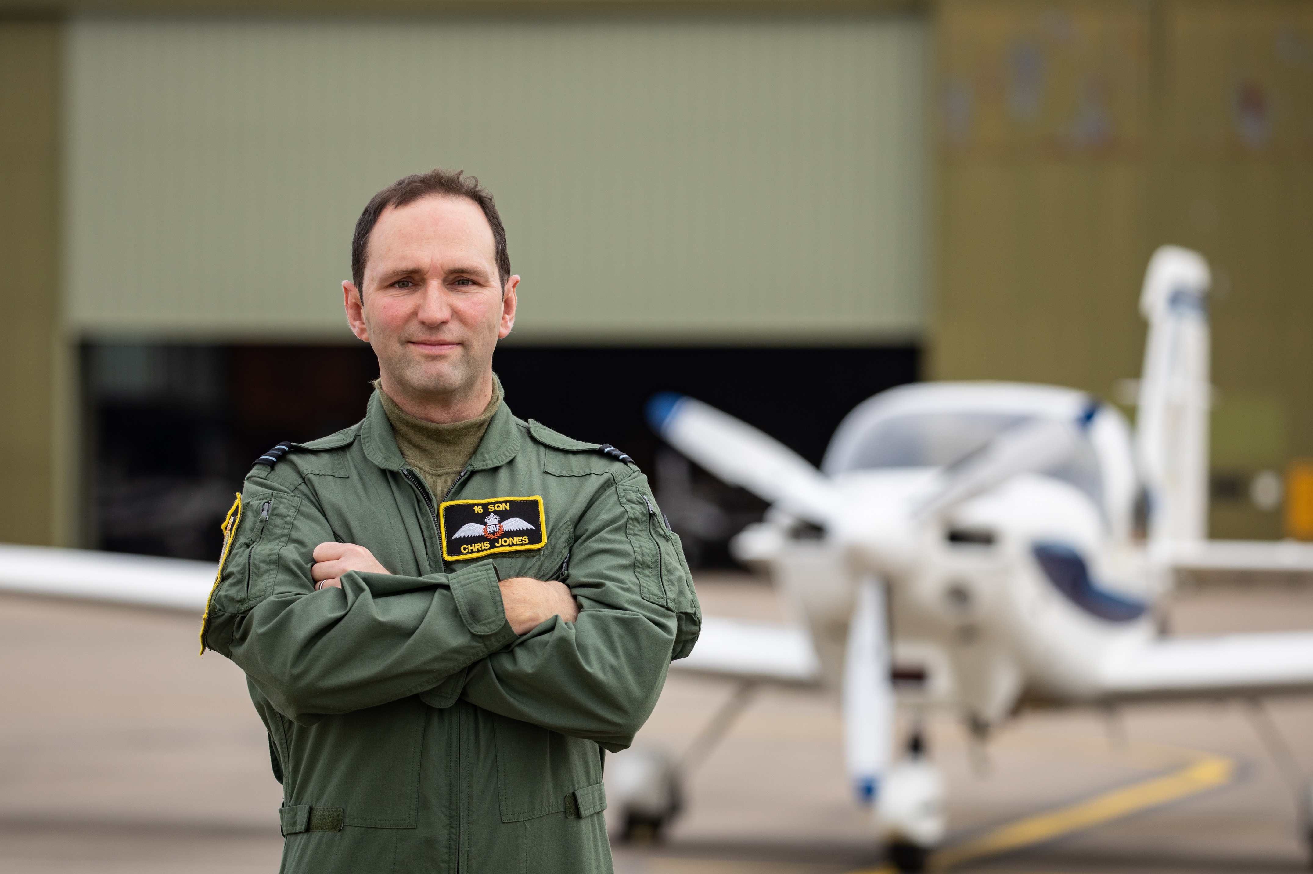 Flight Lieutenant Chris Jones of No 16 Squadron, RAF Wittering