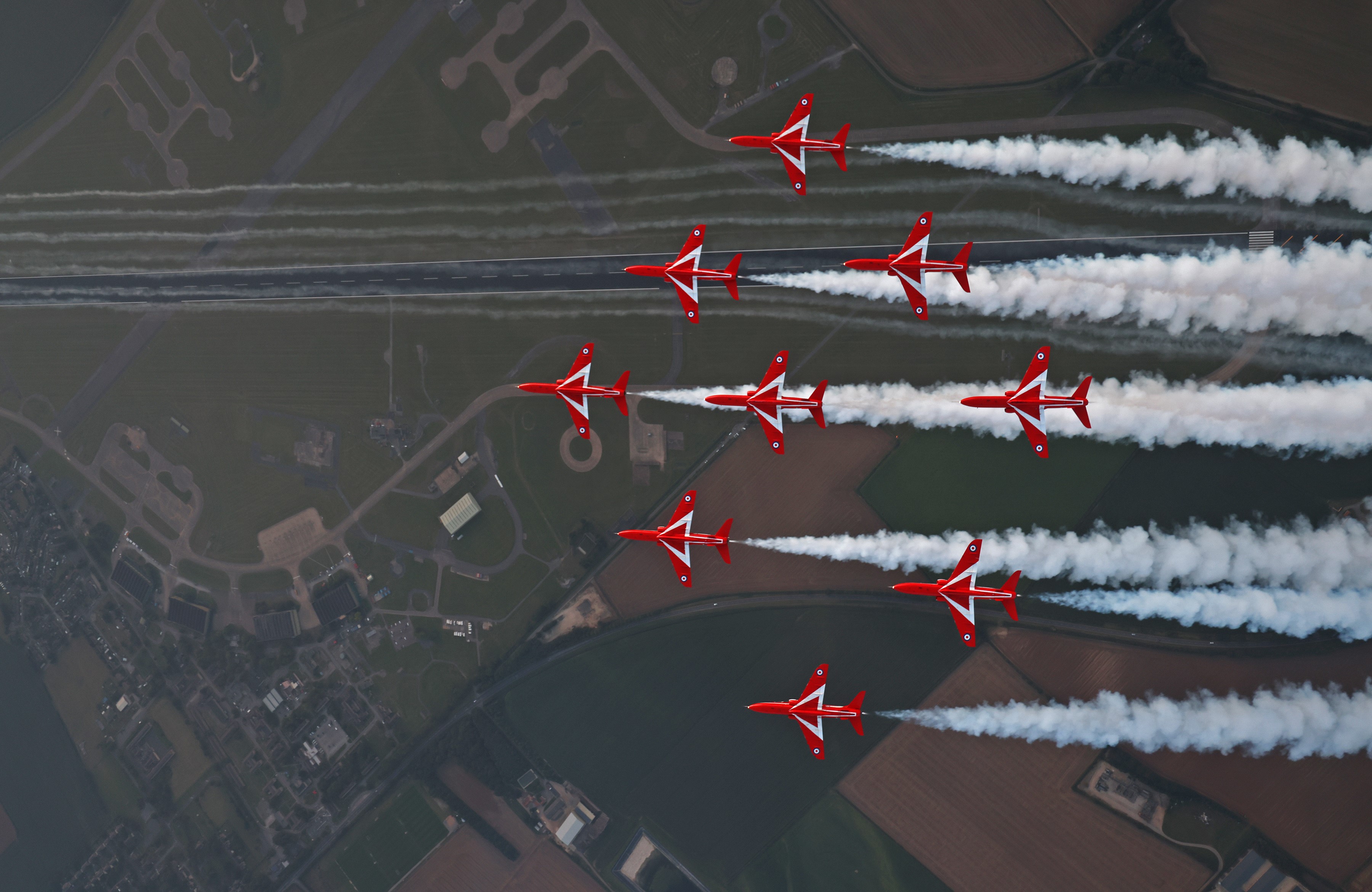 Flying the team's photographers, to get stunning aerial imagery, is a crucial role for Red 10.