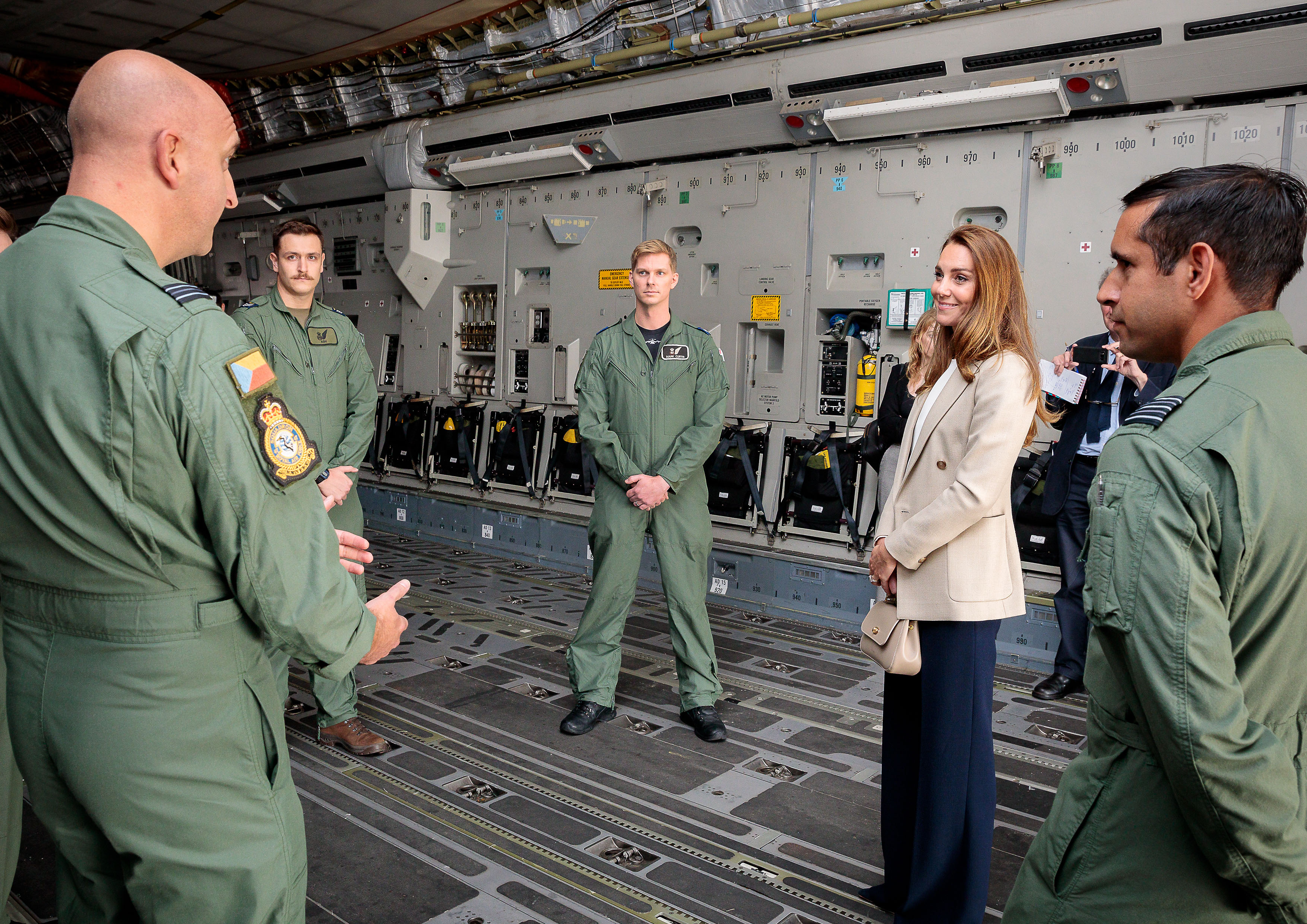 The Duchess of Cambridge visited RAF Brize Norton in Oxfordshire today, Wednesday 15th September where she met a number of those who supported the UK’s evacuation of civilians from Afghanistan.