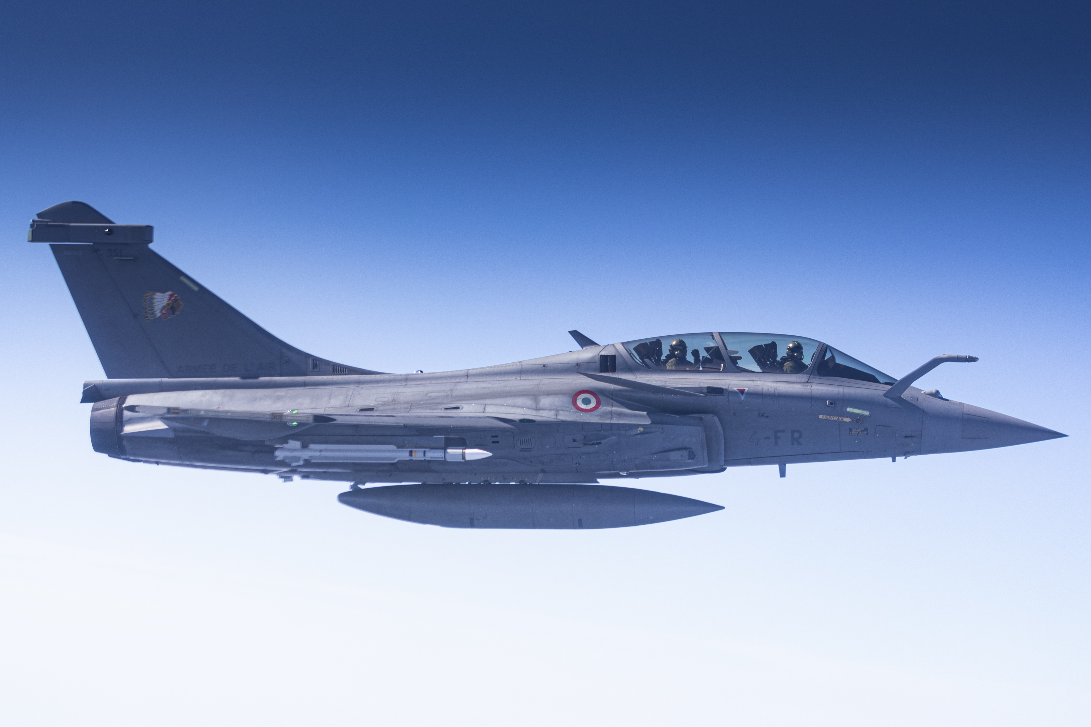 French aircraft in flight.
