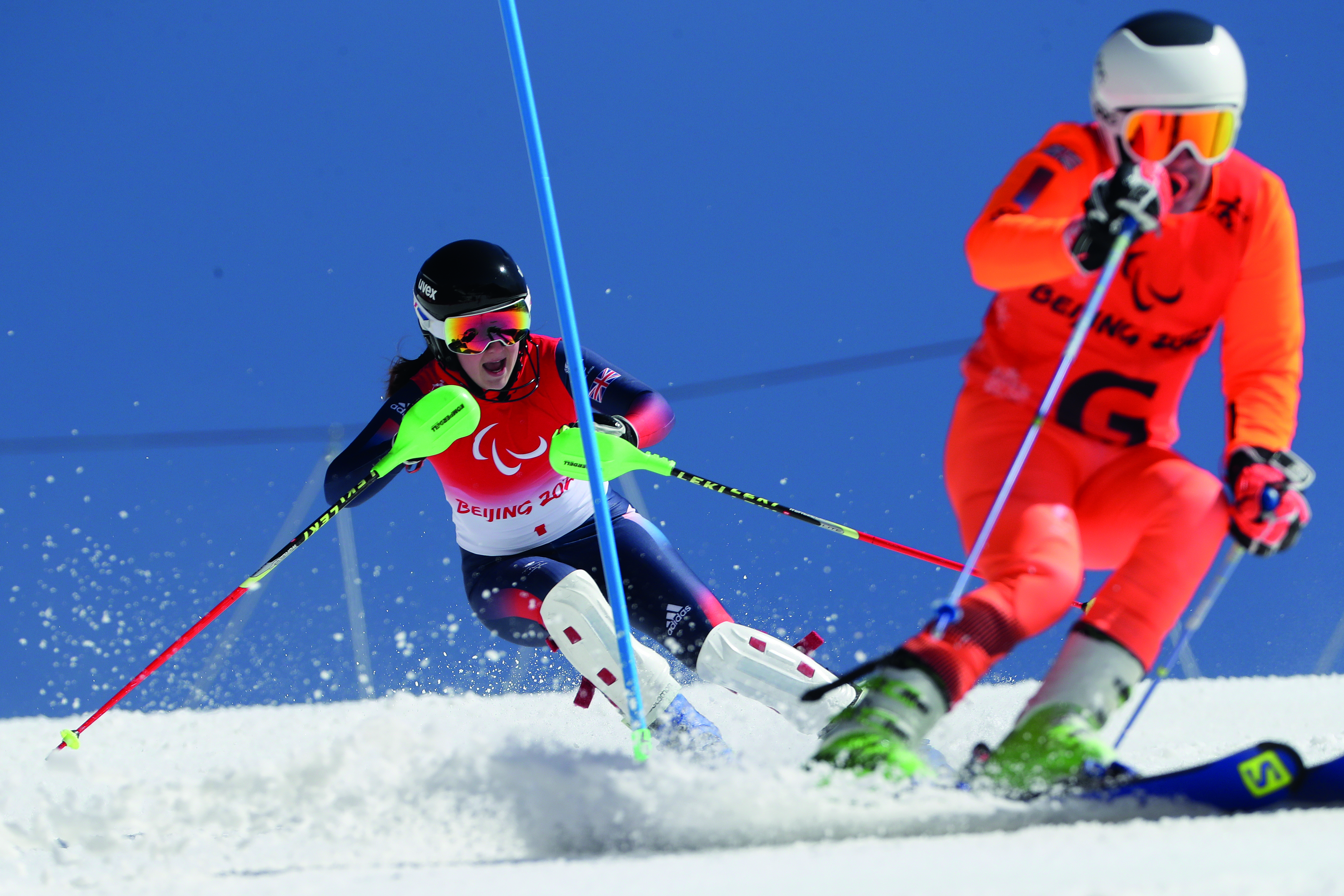 Gary and Menna on the ski slope.