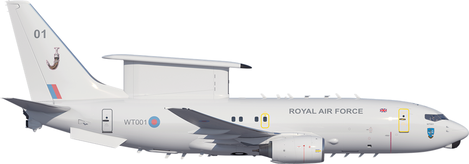 Image shows graphic of the Wedgetail aircraft.