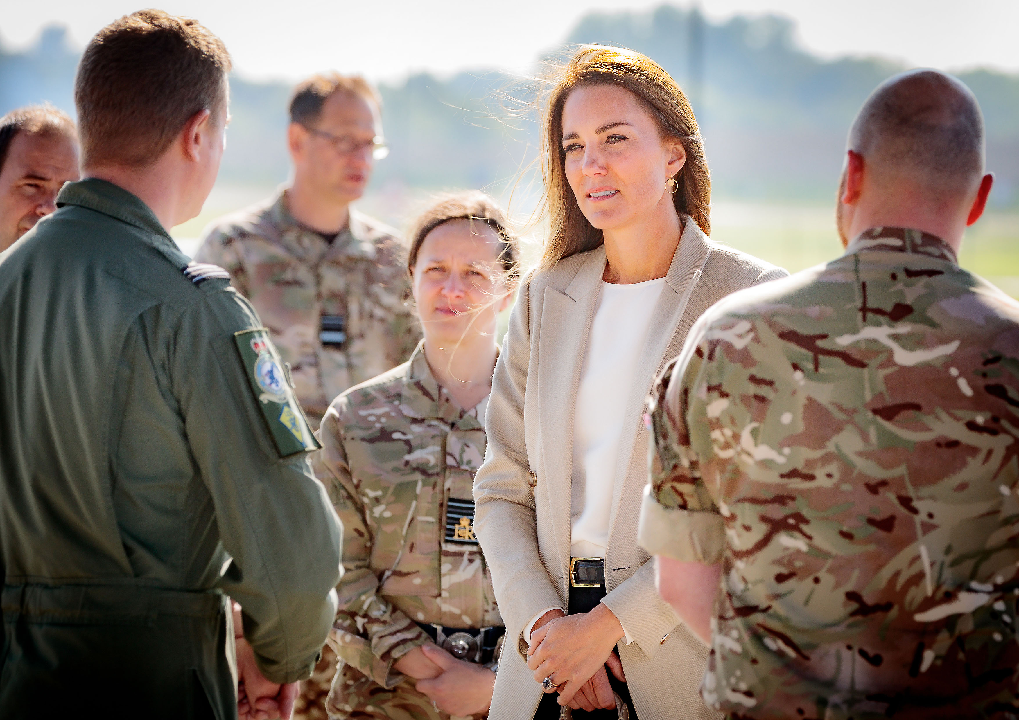 The Duchess of Cambridge visited RAF Brize Norton in Oxfordshire today, Wednesday 15th September where she met a number of those who supported the UK’s evacuation of civilians from Afghanistan.