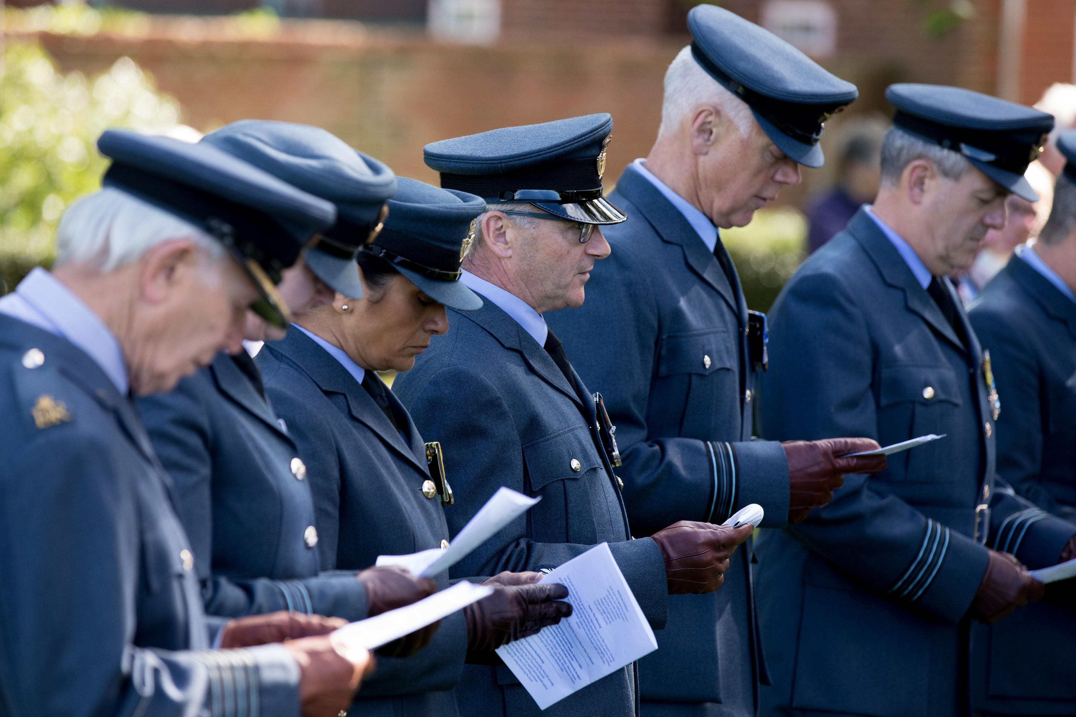 Personnel read at service.