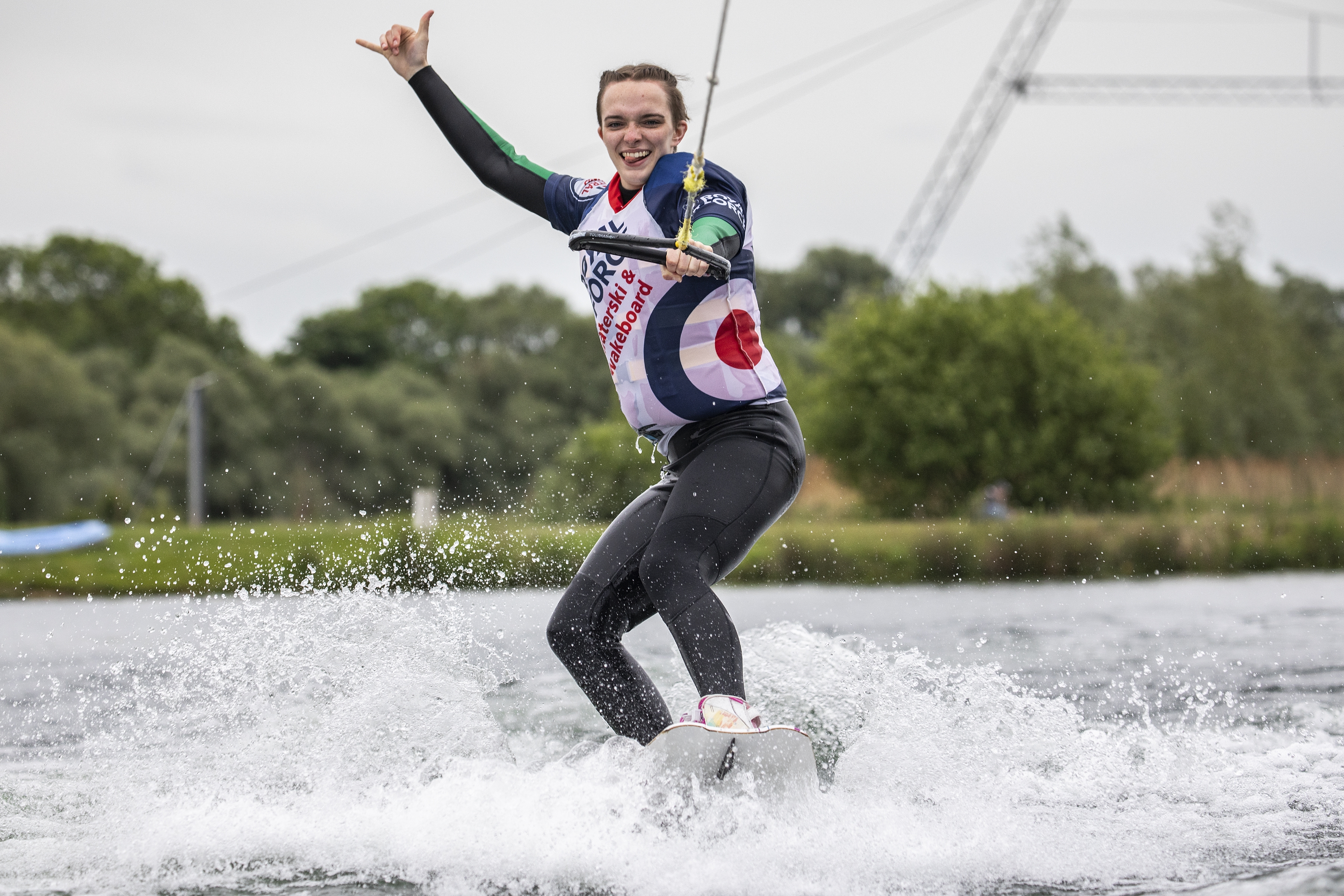 RAF wakeboarding.